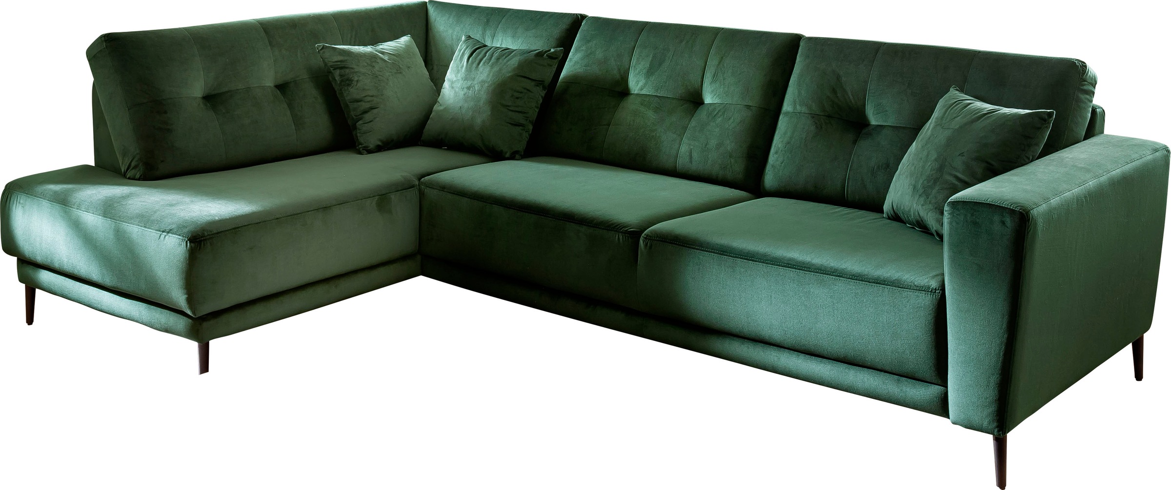 Trends by HG Polsterecke »Barcelona L-Form«, mit Metallfuss, frei im Raum s günstig online kaufen