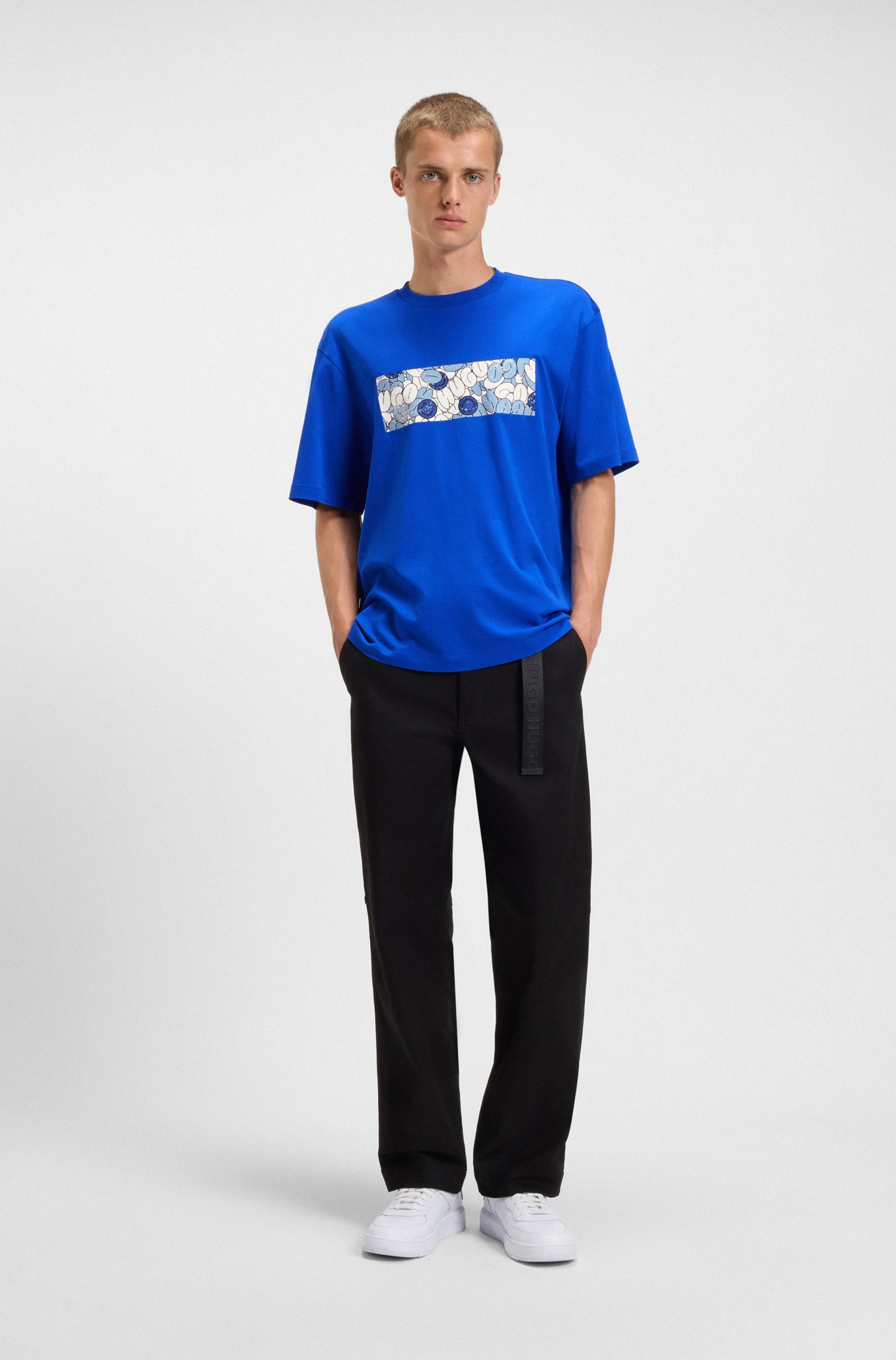 HUGO T-Shirt »Nurix« mit coolem Druck