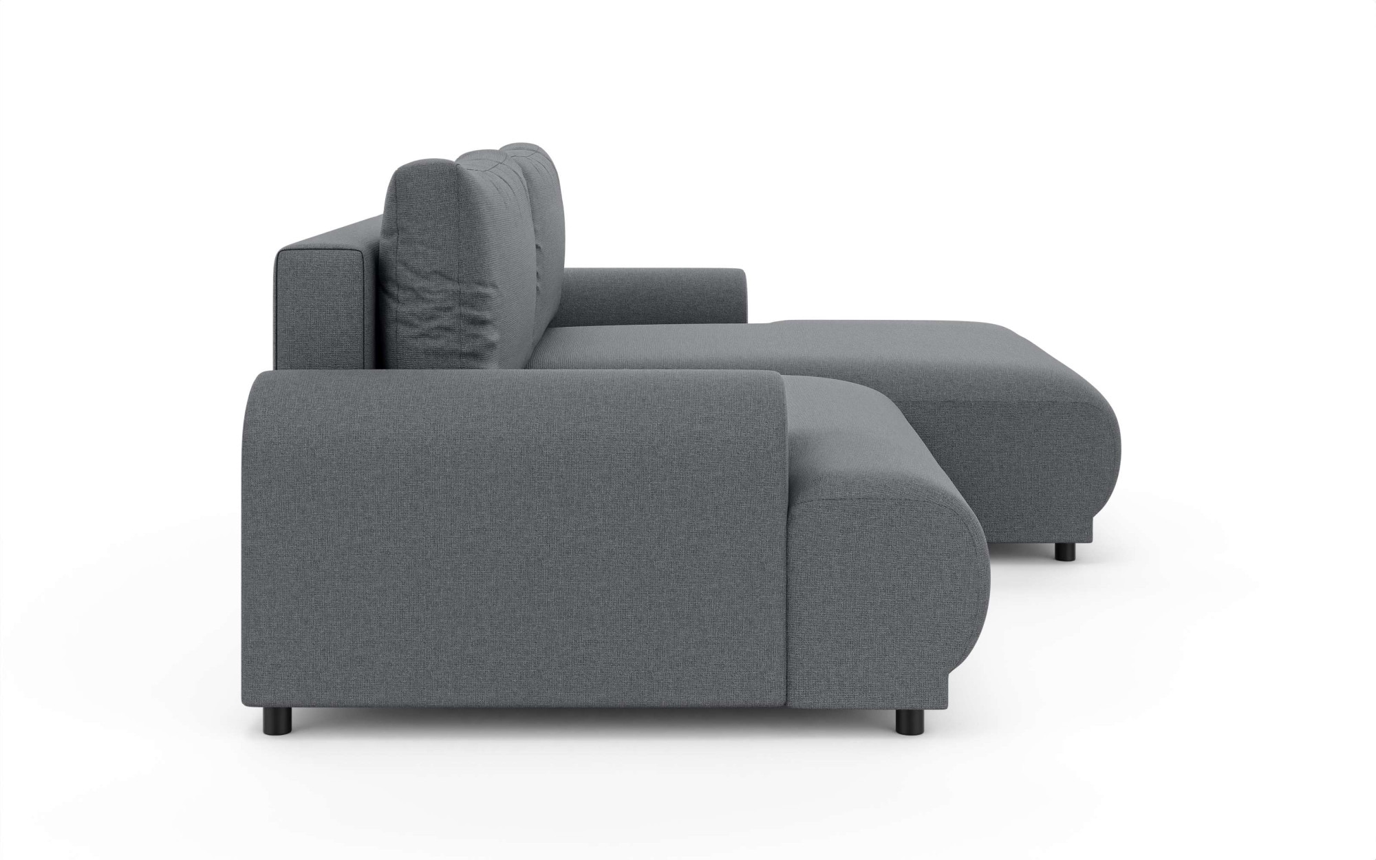 INOSIGN Ecksofa »Marsby, mit Bettfunktion und Bettkasten, Maße: B/H/T 242/65/145 cm«, L-Form mit Wellenunterfederung, Recamiere links oder rechts bestellbar