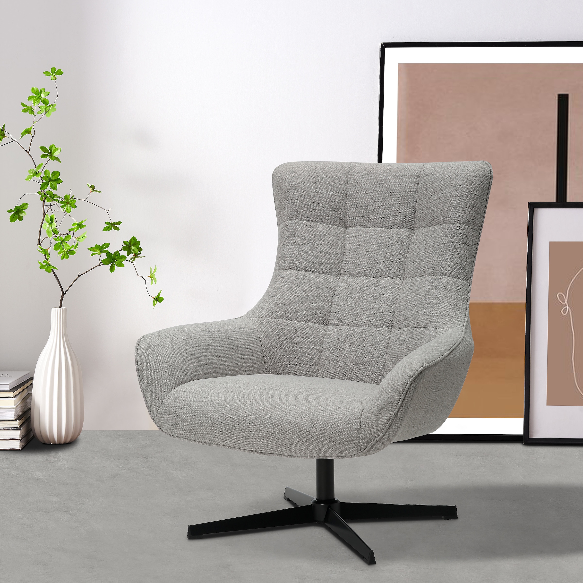 INOSIGN Ohrensessel »LEMOORE, Relaxsessel, TV-Sessel,« 360° Grad drehbar günstig online kaufen