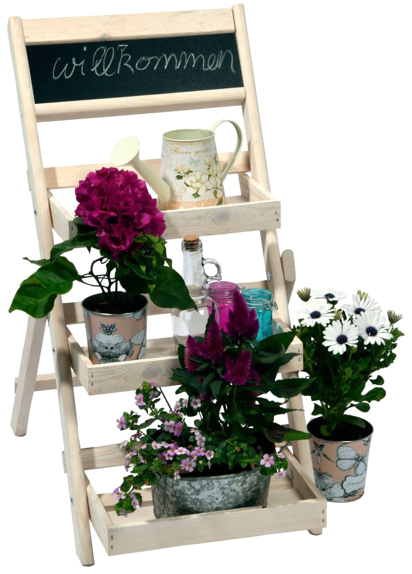 dobar Pflanzentreppe, BxTxH: 38,5x49,5x69 cm, klappbar online kaufen | Blumentreppen