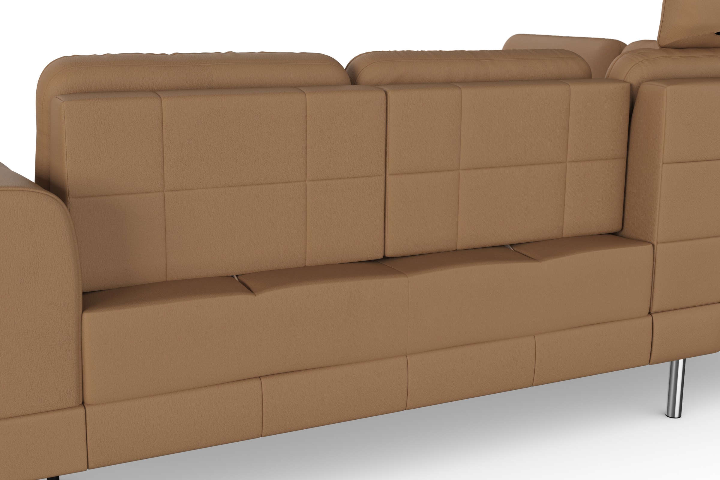 sit&more Ecksofa »Bendigo L-Form«, inklusive Sitztiefenverstellung, Bodenfreiheit 15 cm, in 2 Fußfarben