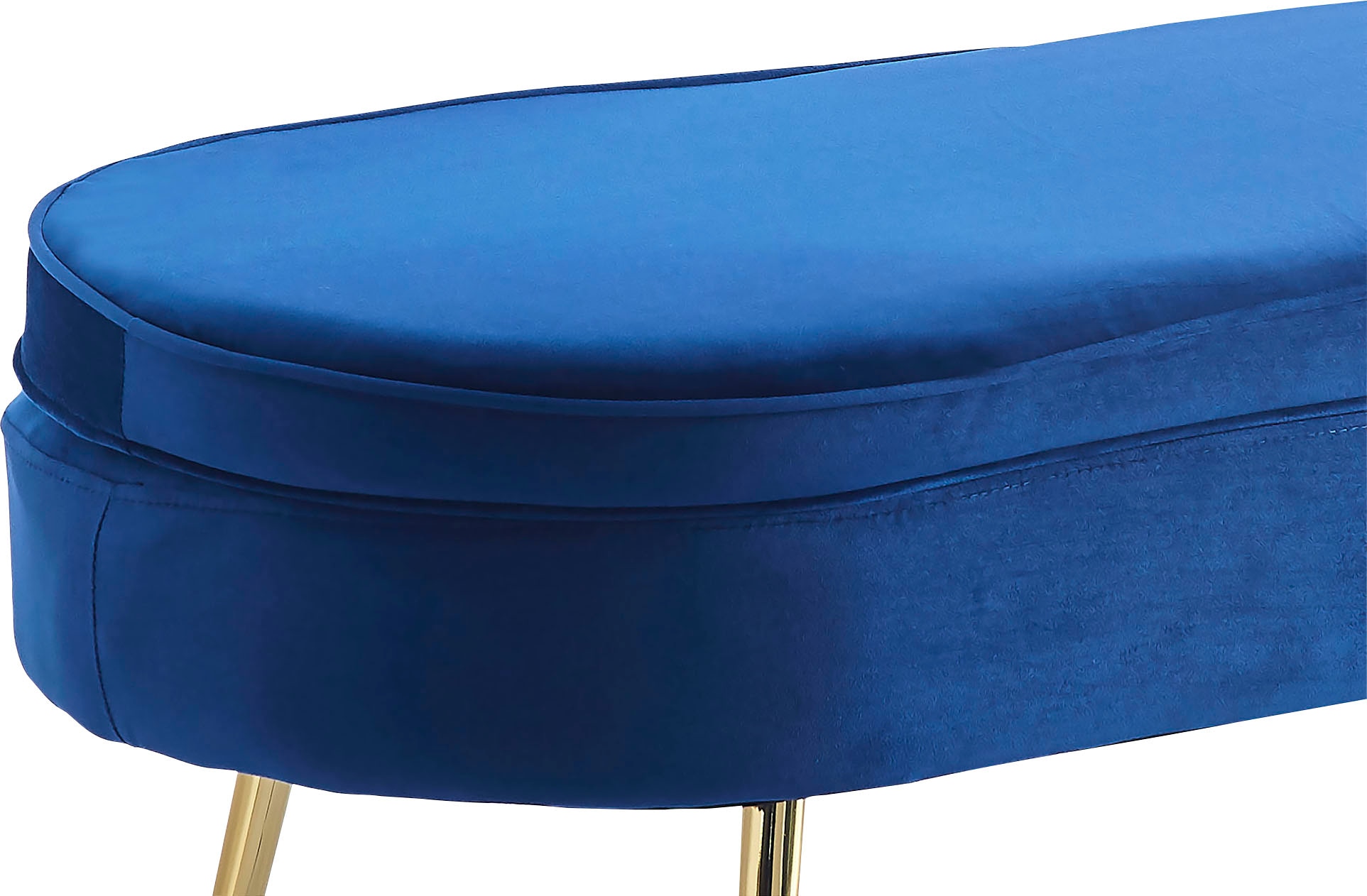 SalesFever Polsterhocker »Clam«, oval, Breite 99 cm