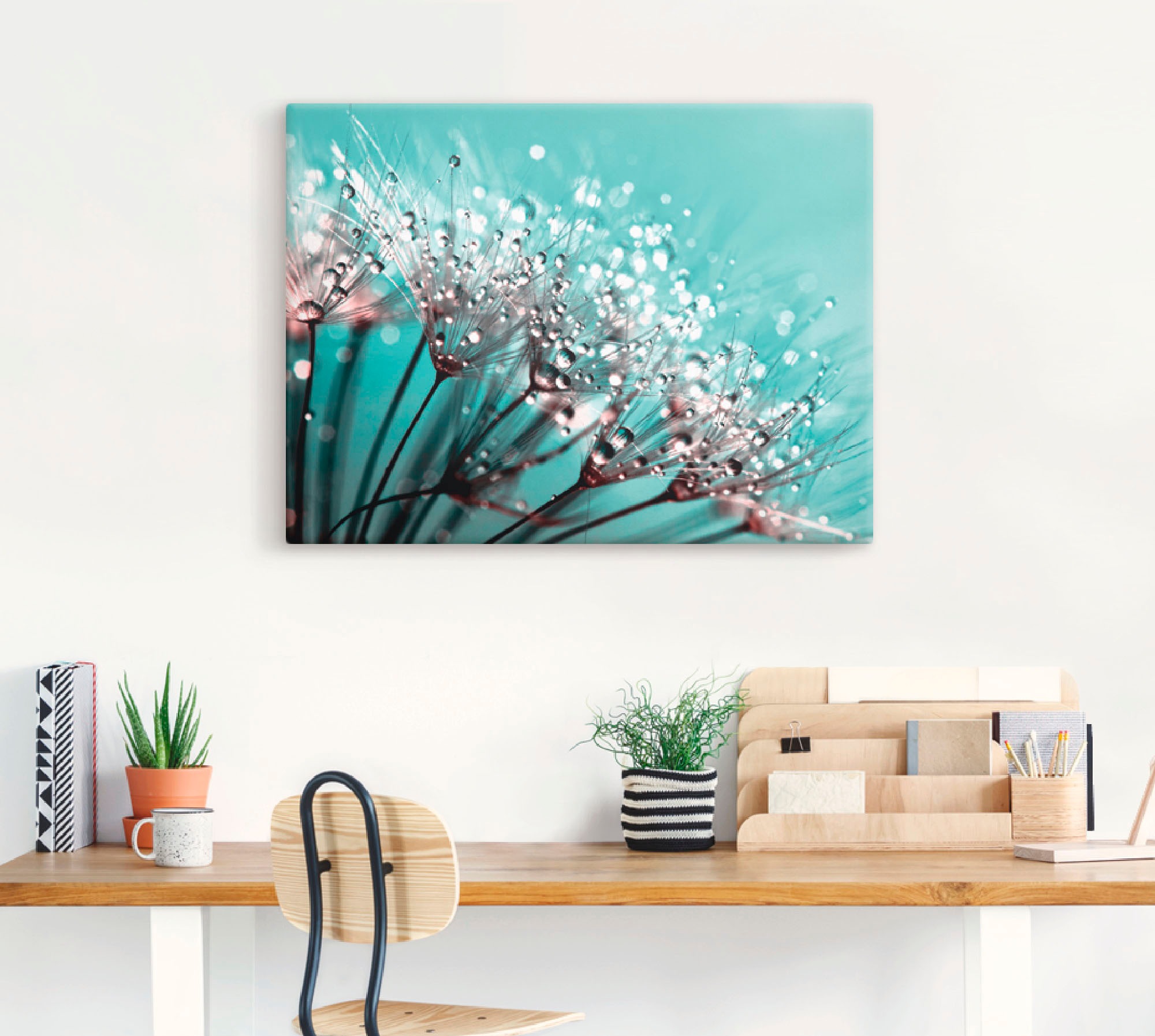 Artland Wandbild »Glitzernde Pusteblume I«, Blumen, (1 St.), als Leinwandbild, Poster in verschied. Größen