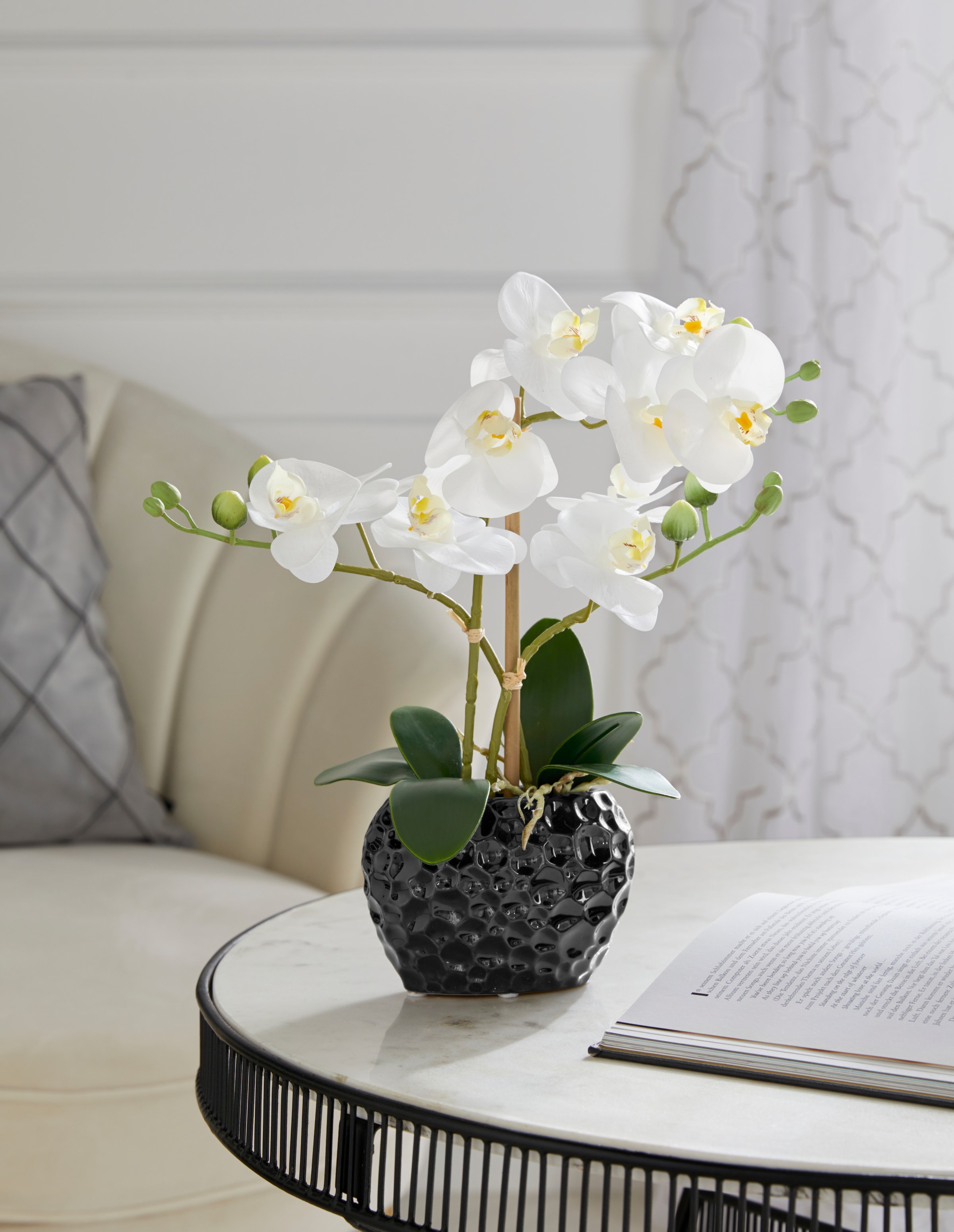 Leonique Kunstpflanze »Orchidee«, Kunstorchidee, im Topf, Bestseller, über 2500 4,5-Sterne-Bewertungen
