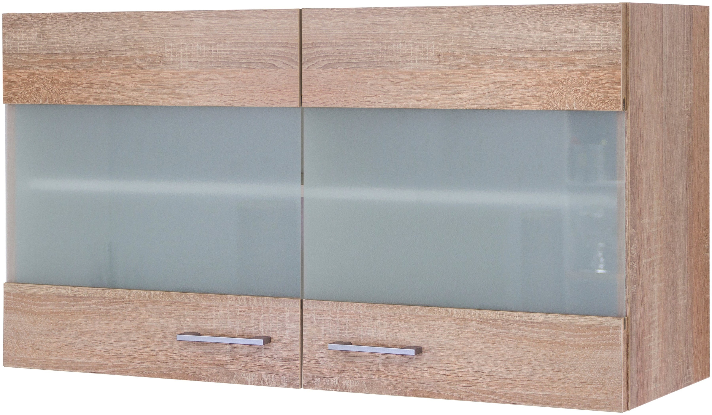 Flex-Well Glashängeschrank »Samoa«, (B x H x T) 100 x 54,8 x 32 cm, mit Stollenglastüren