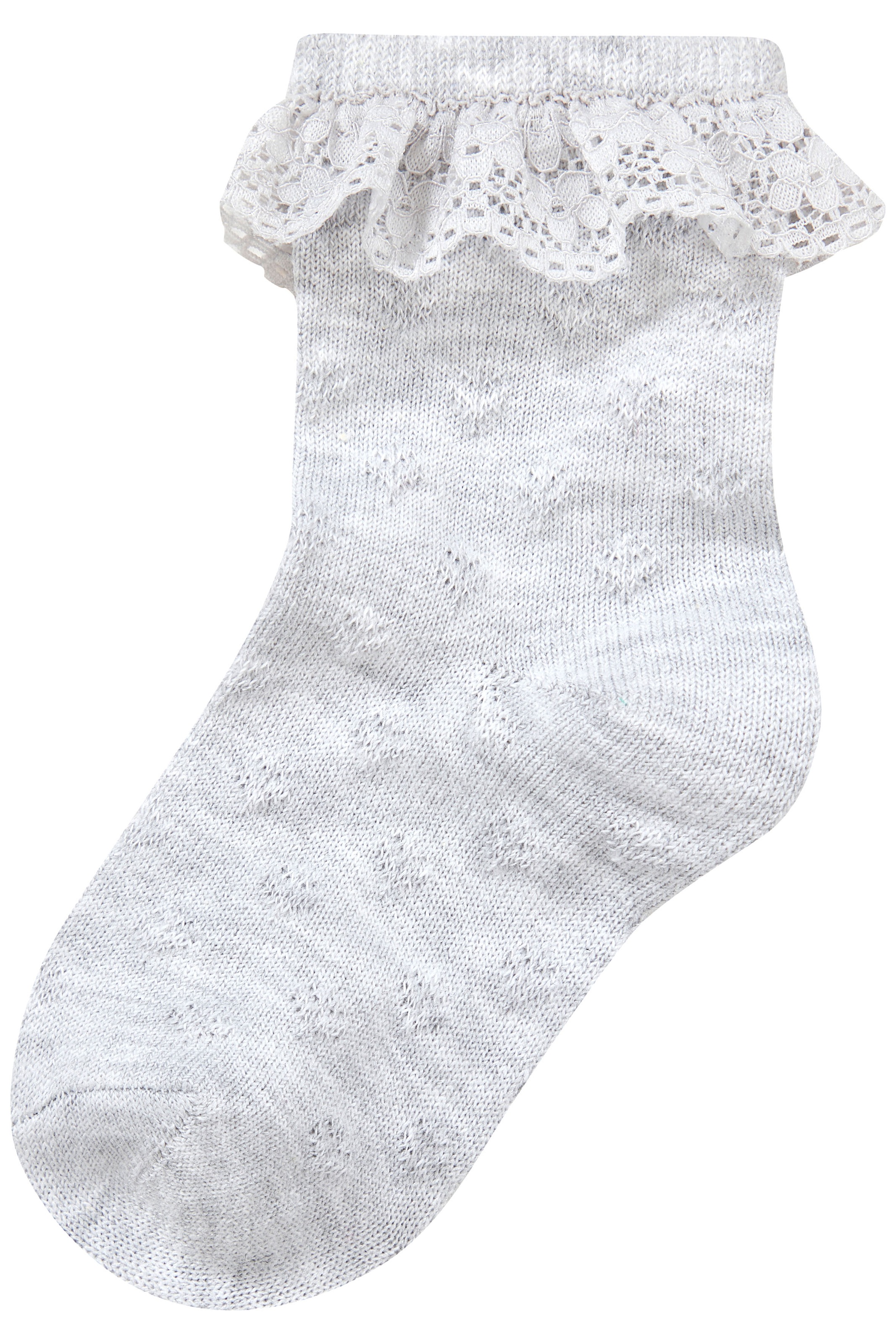 H.I.S Socken 3 Paar tlg. mit feinem Ajour Strickmuster und kleiner Rüsche