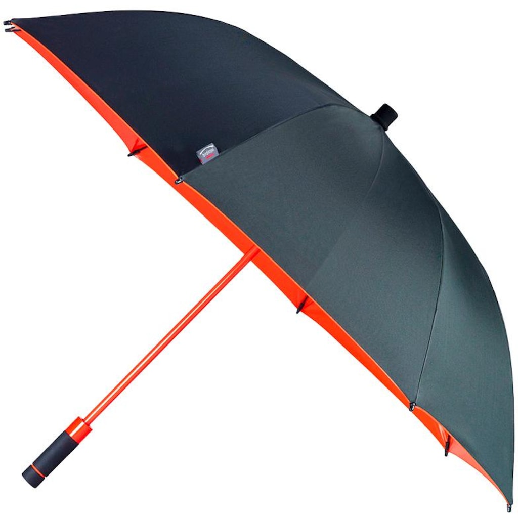 EuroSCHIRM® Stockregenschirm »birdiepal® seasons, schwarz/orange«