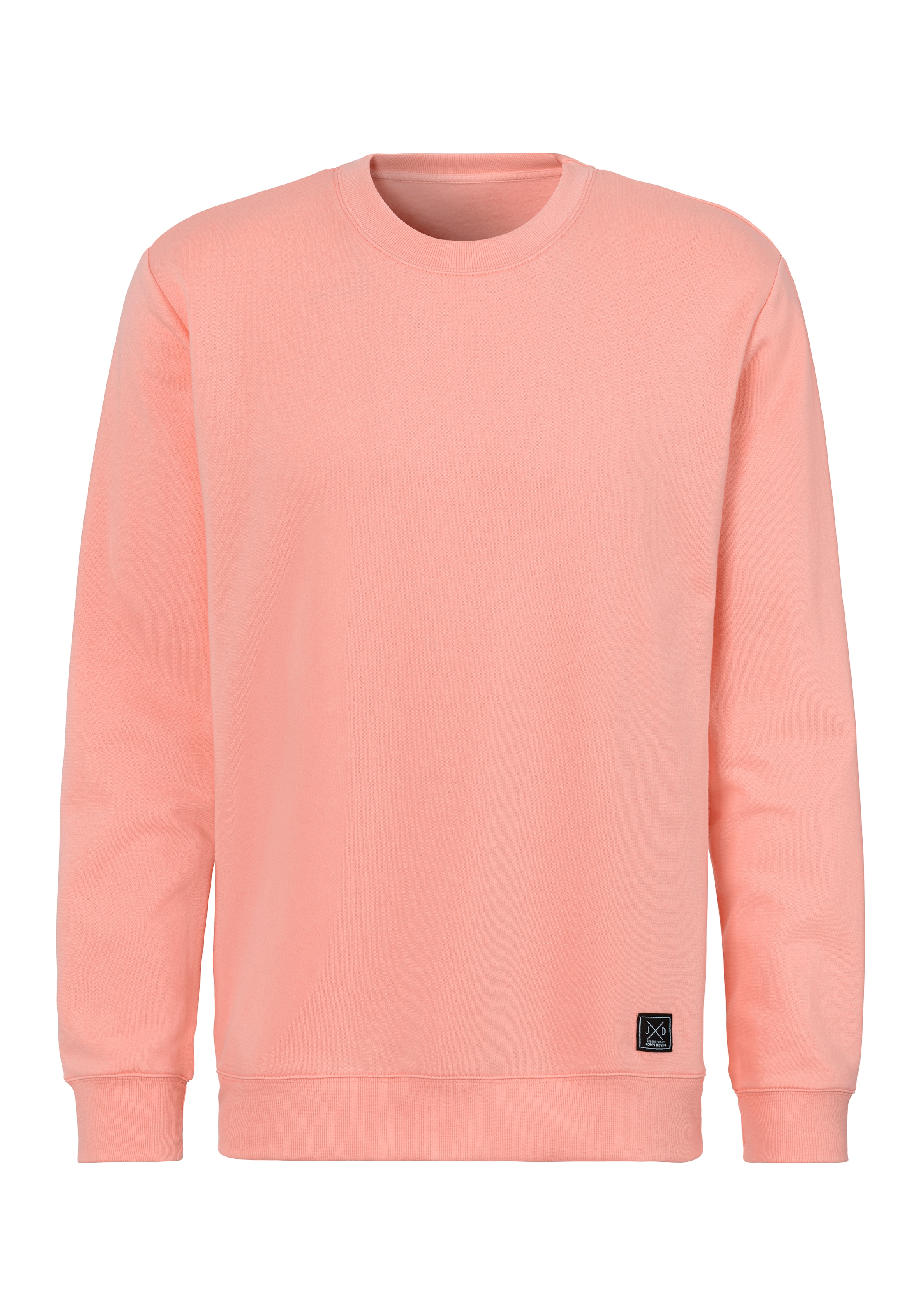 John Devin Sweatshirt, Langarm, Pullover mit Rundhals, Baumwollmischung