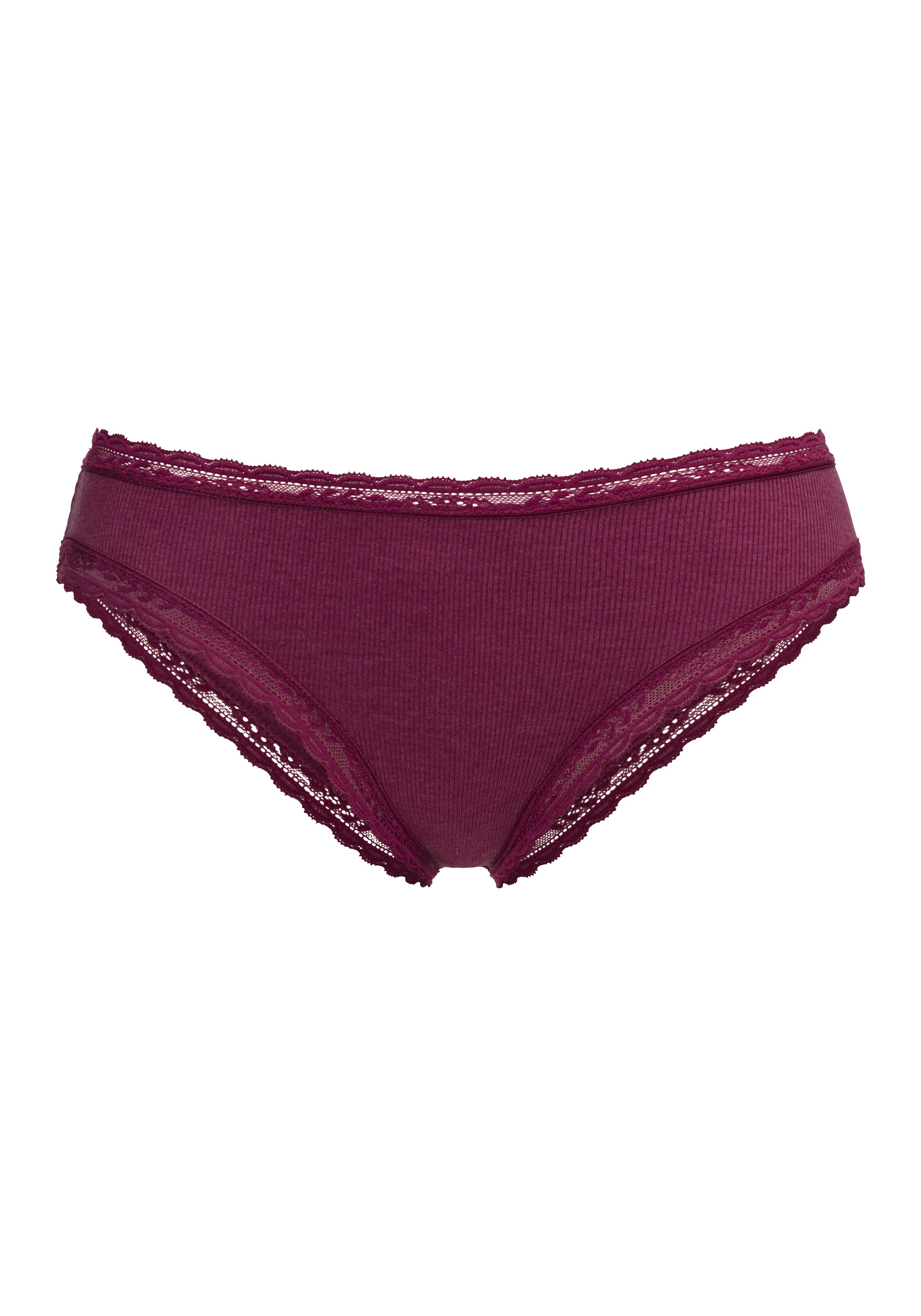 s.Oliver Brasilslip, (Packung, 2 St.), mit modischer Spitze