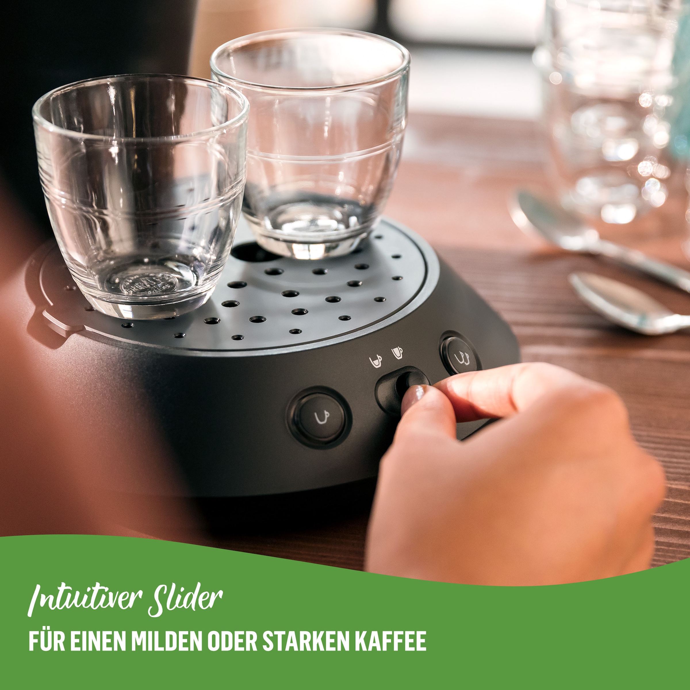 Philips Senseo Kaffeepadmaschine »Original Plus ECO CSA210/22, mit zwei Kaffee-Einstellungen«, aus 80% rec. Plastik, inkl. Gratis-Zugabe (Wert 5 € UVP)