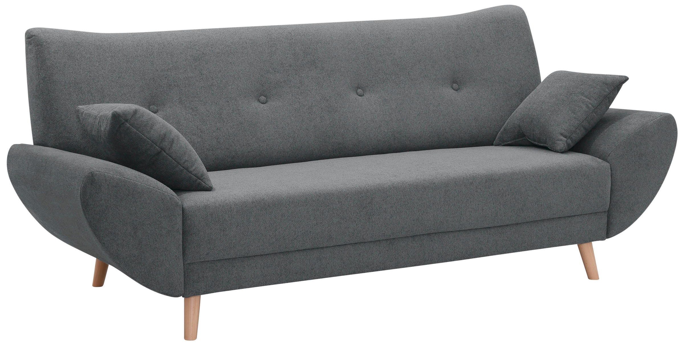 Home affaire Polstergarnitur »Basta« 3 Stk. tlg. Komfortable Wellenunterfed günstig online kaufen