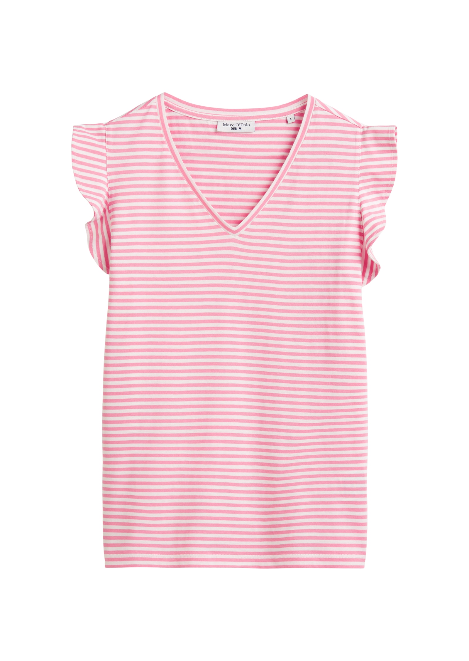 Marc O'Polo DENIM T-Shirt, mit zeitlosem Ringelmuster