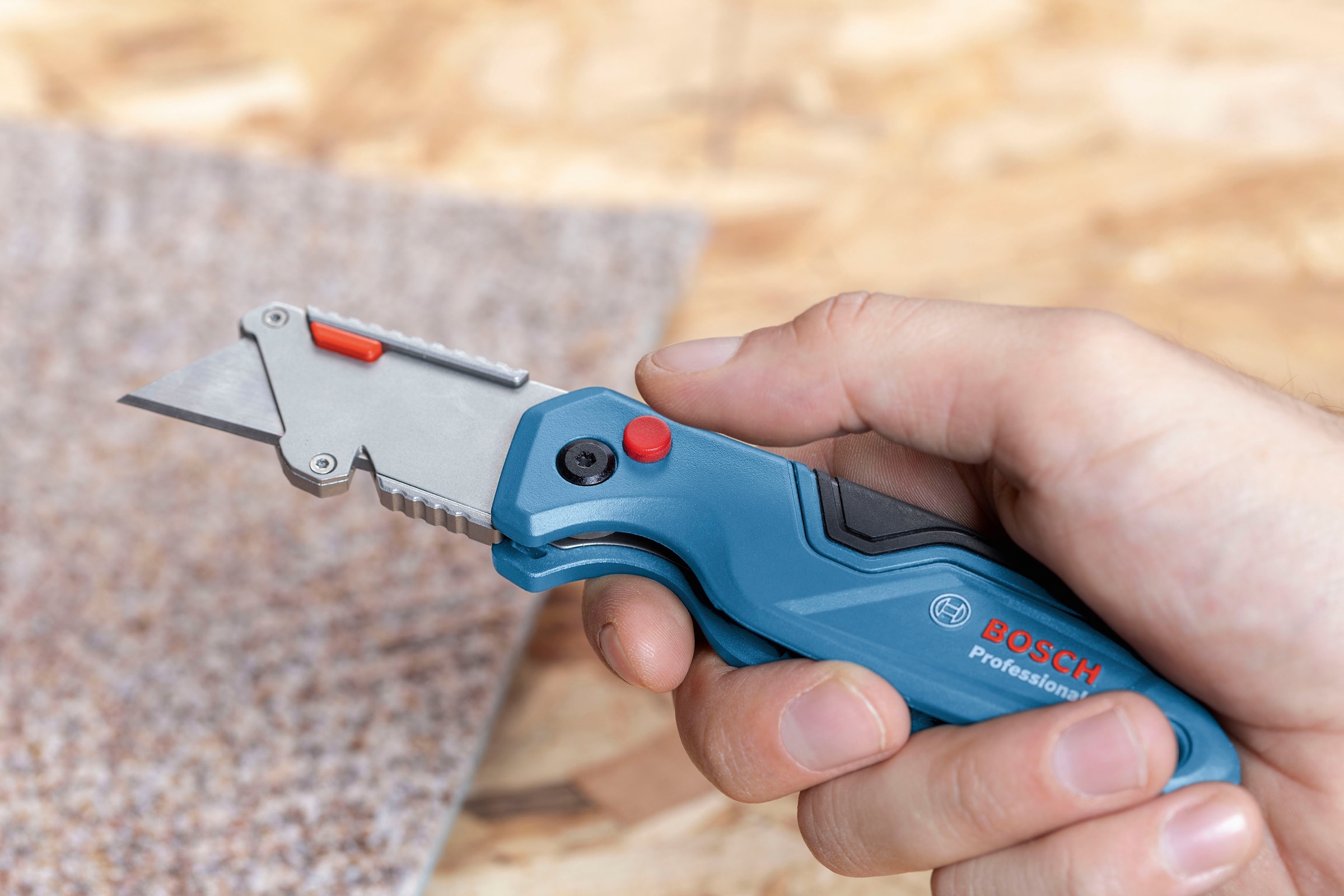 Bosch Professional Cuttermesser »(1600A027M4)«, (Set, 3 tlg.), 1 x Universalmesser, 1 x Cuttermesser, 1 x Universal-Teppichmesser