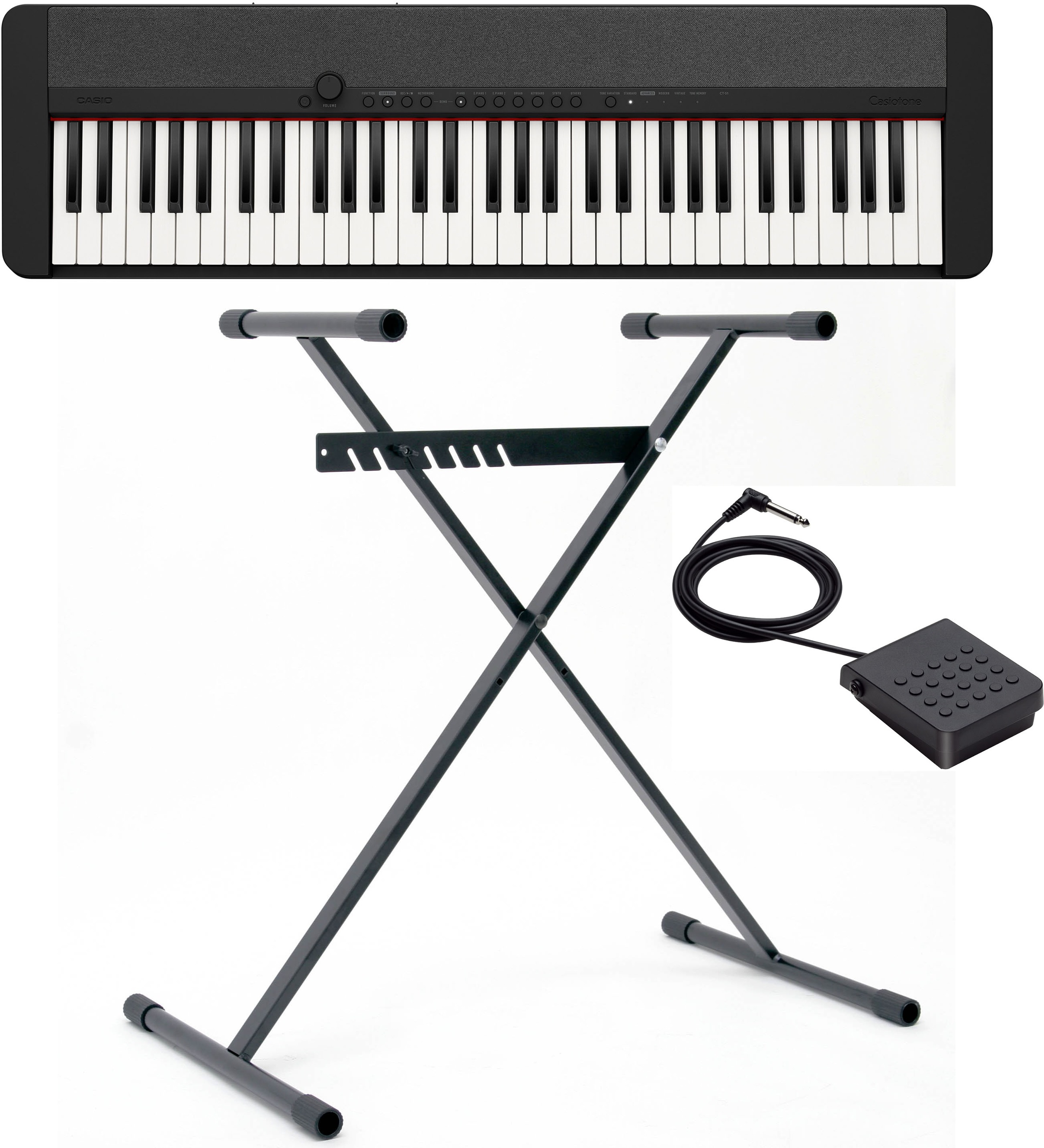 CASIO Home-Keyboard »Piano-Keyboard-Set CT-S1BKSET« ideal für Piano-Einsteiger und Klanggourmets; schwarz