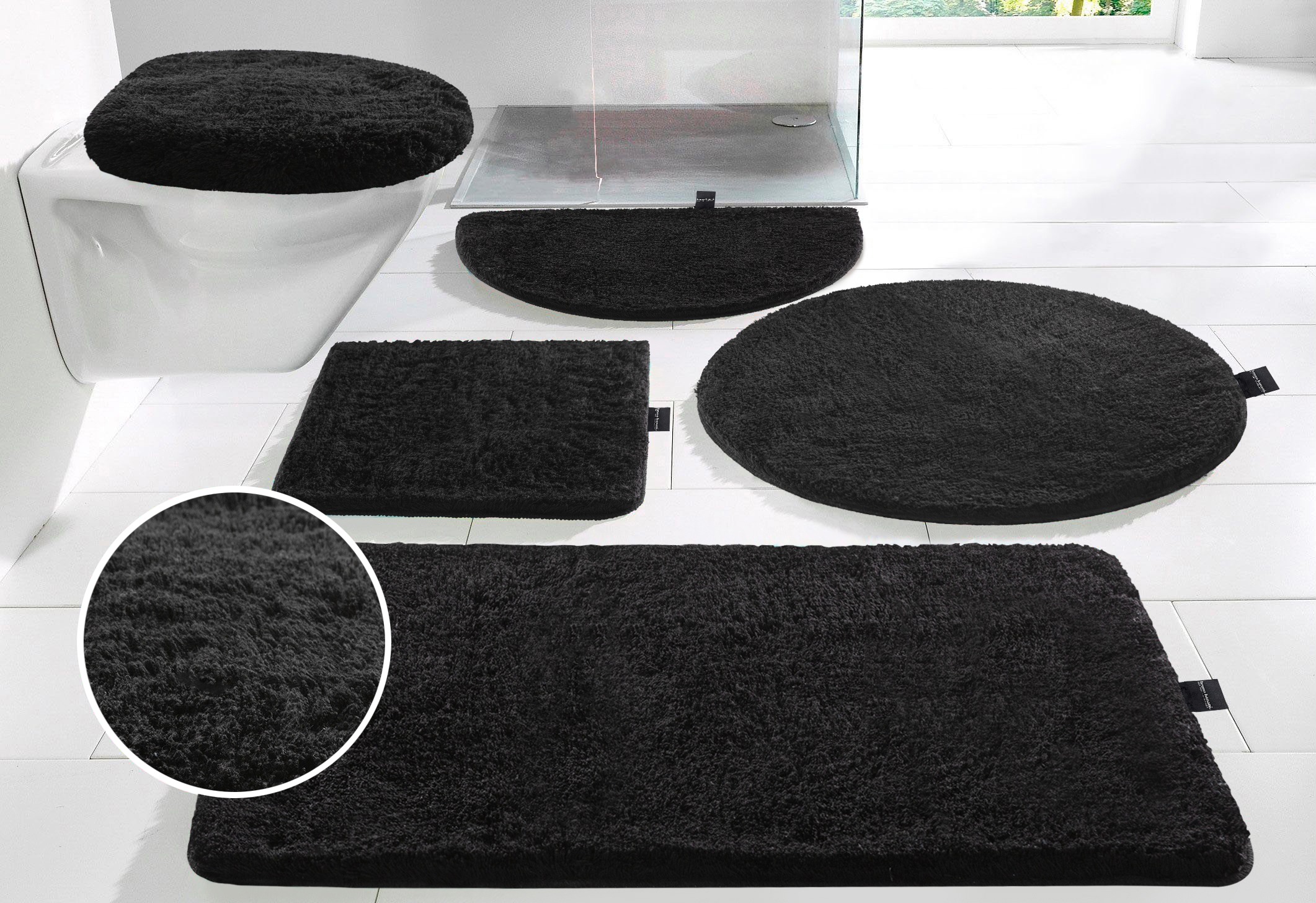 Bruno Banani Badematte »Lana, Badvorleger, Badezimmer Teppich«, rutschhemme günstig online kaufen