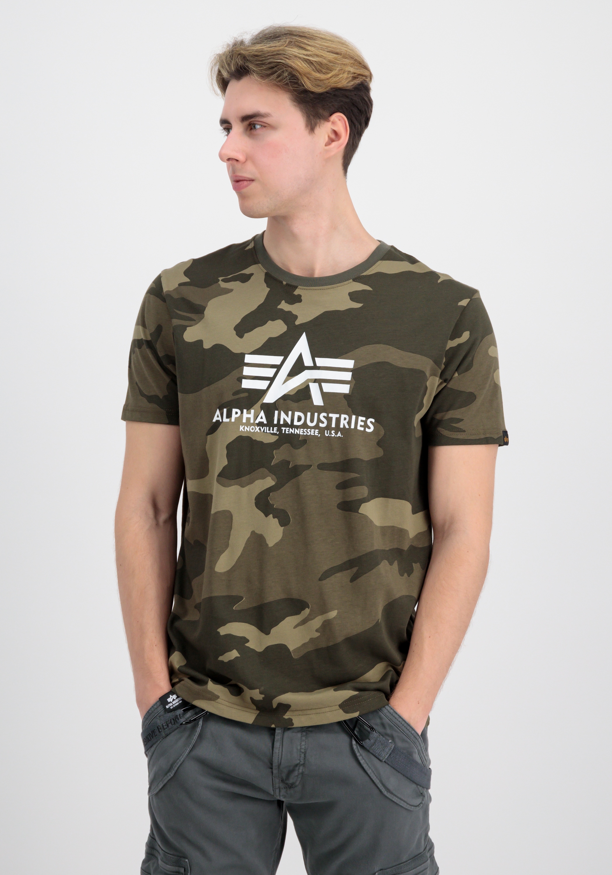Alpha Industries T-Shirt »Alpha Industries Men - T-Shirts Basic T-Shirt Camo«