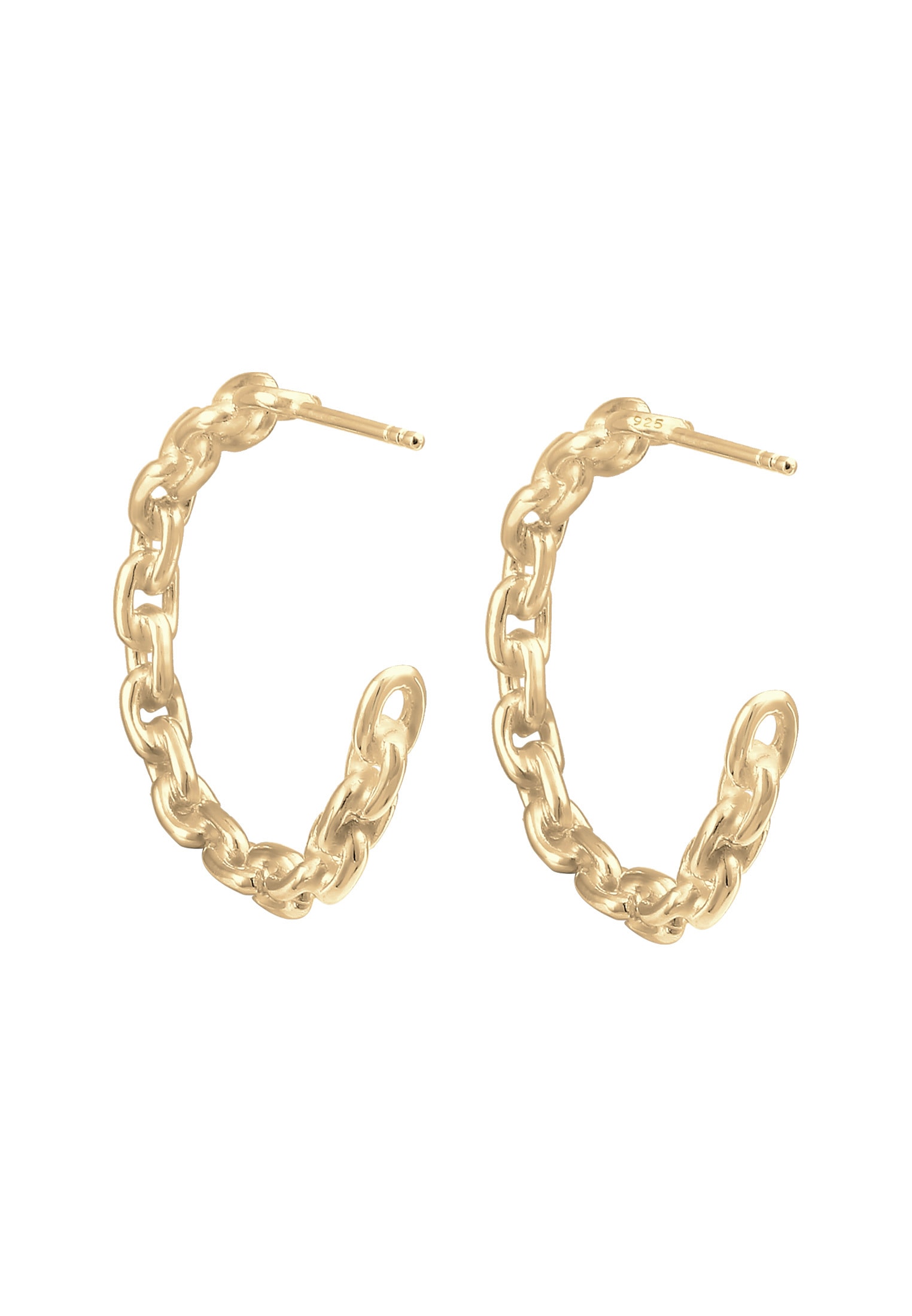 Elli Paar Creolen »Creolen Glieder Design 925 Sterling Silber«