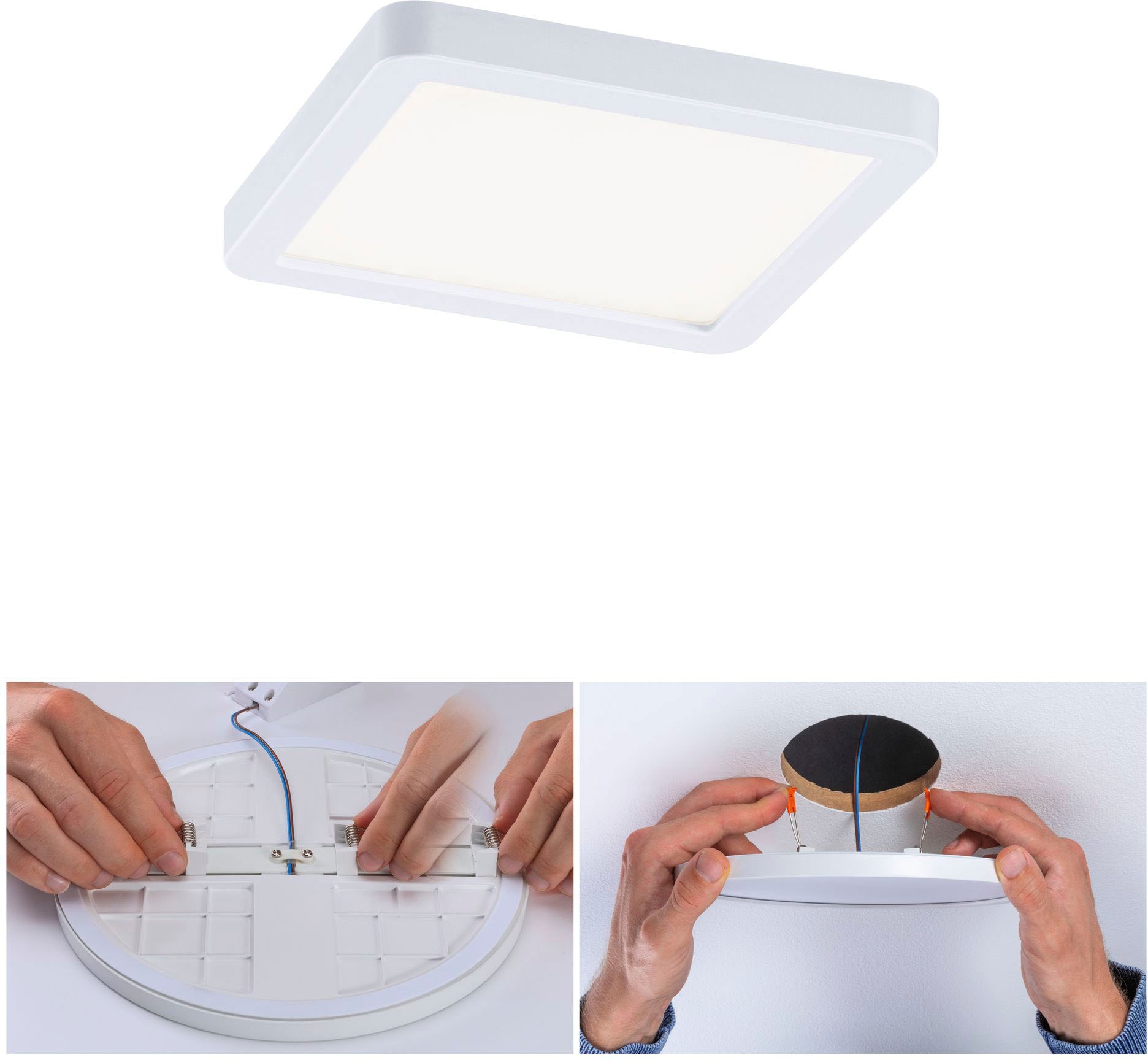 Paulmann LED Bad-Einbauleuchte »Areo«, Schutzart IP44, Gr. 11,8 x 11,8 cm, inkl. LED Leuchtmittel