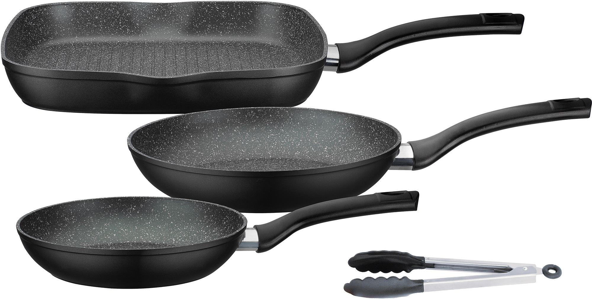 GSW Topf-Set »Gourmet Granit« Set, 1 Bräter, 1 Grillpfanne Ø 28cm, je 1 Bra günstig online kaufen