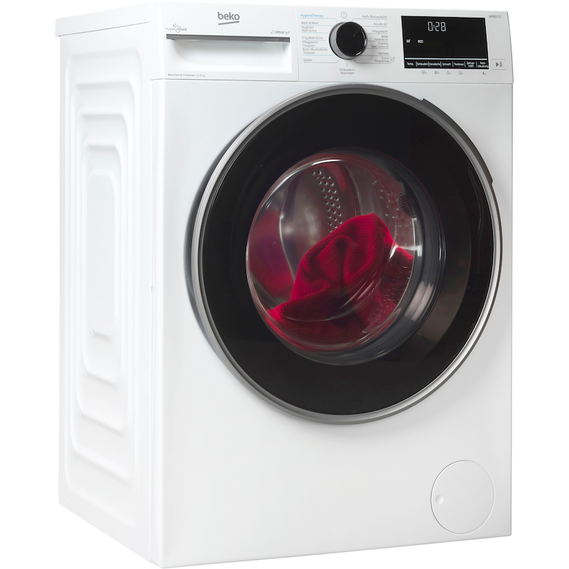 BEKO Waschtrockner »B3DFT510447W« 10 kg /6 kg 76 dB(A) Vollelektronik weiß Trommeldesign: Aquawave-Schontrommel