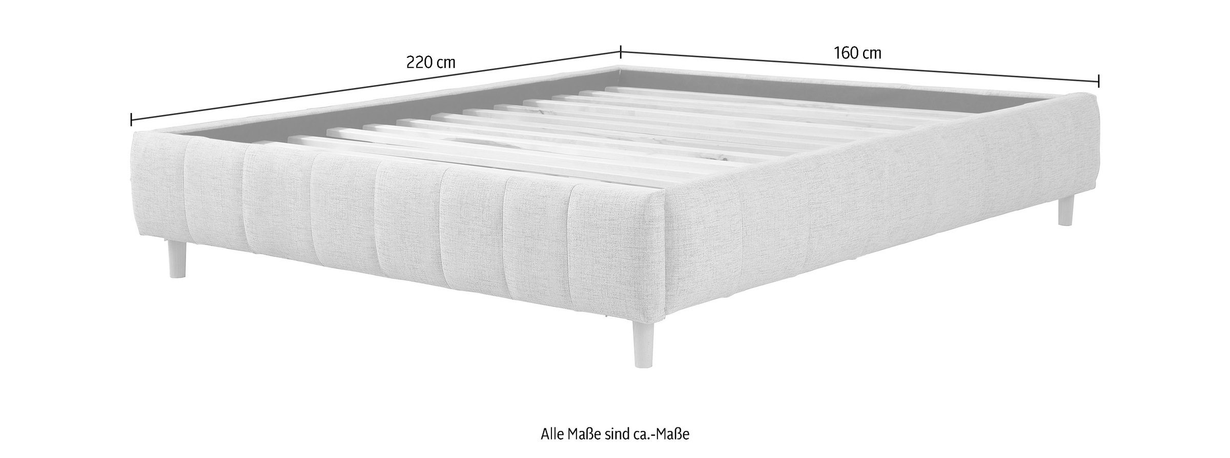 andas Polsterbett "Tarje" in 5 Breiten, auch in Überlänge 220 cm, incl. Rol günstig online kaufen