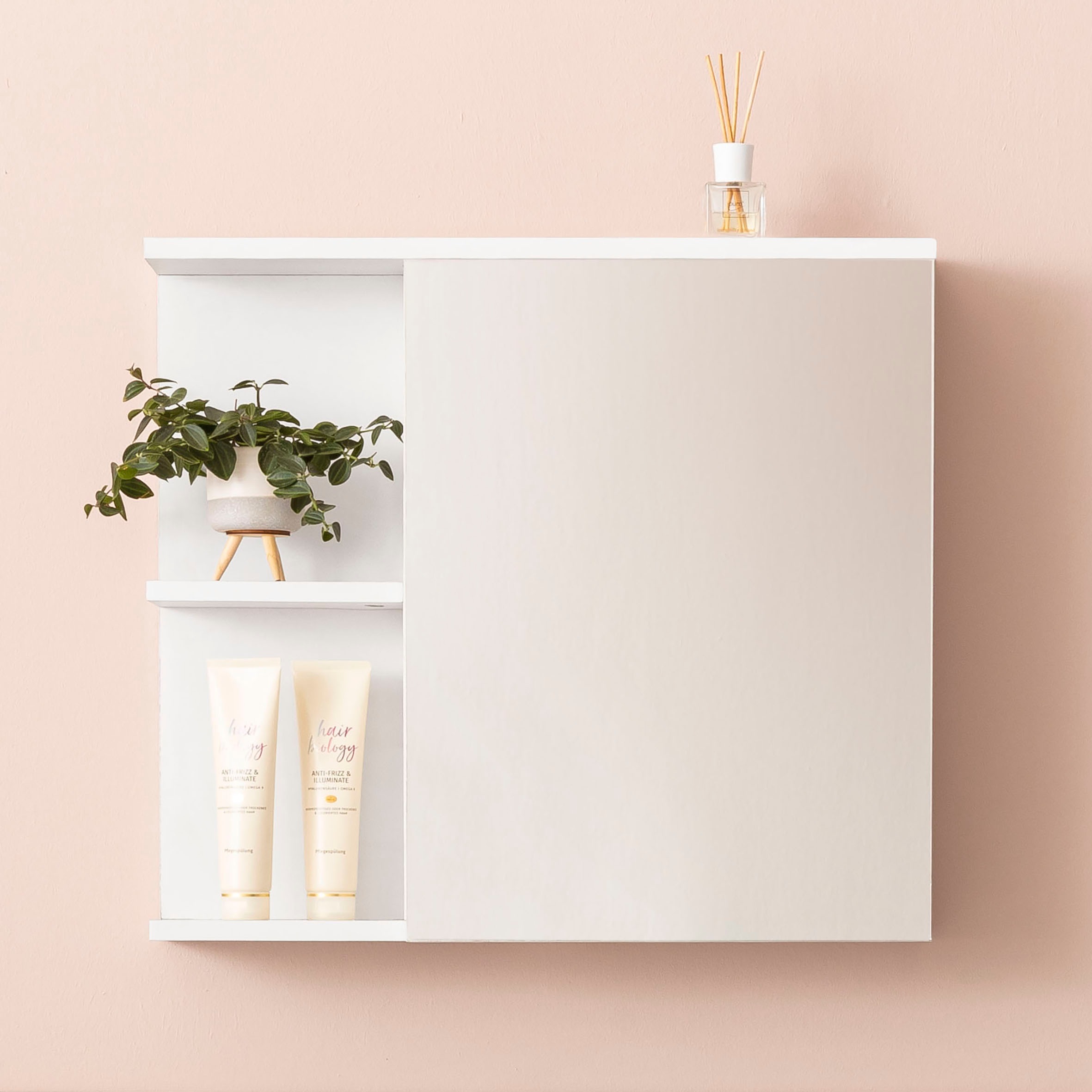 welltime Badezimmerspiegelschrank "Stian" mit Spiegeltür und Push-to-open F günstig online kaufen