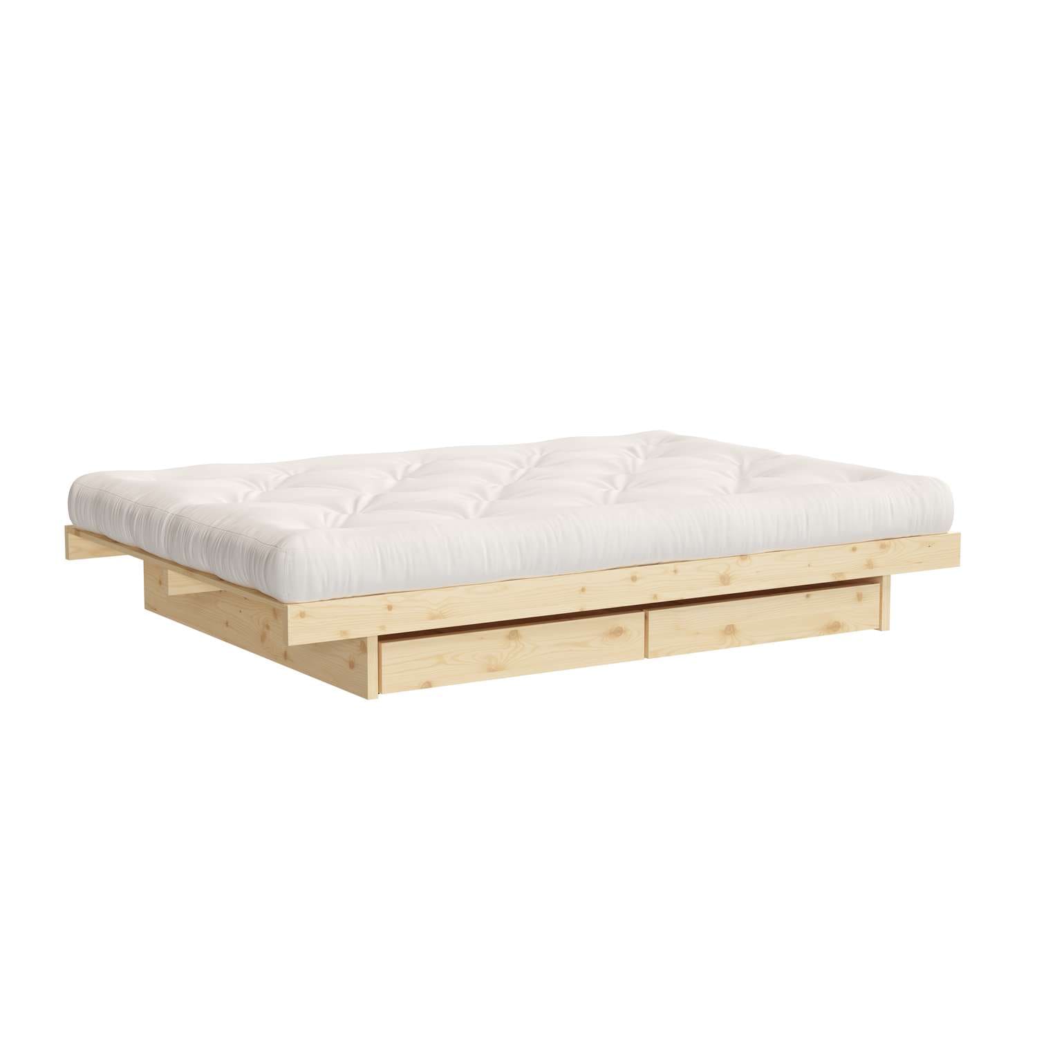 Karup Design Bettgestell »Kanso Bed, Stauraumbett, Bett mit oder ohne Schubladen«, Bett mit/ohne Schubladen, inkl Lattenrost, FSC®zertifiert