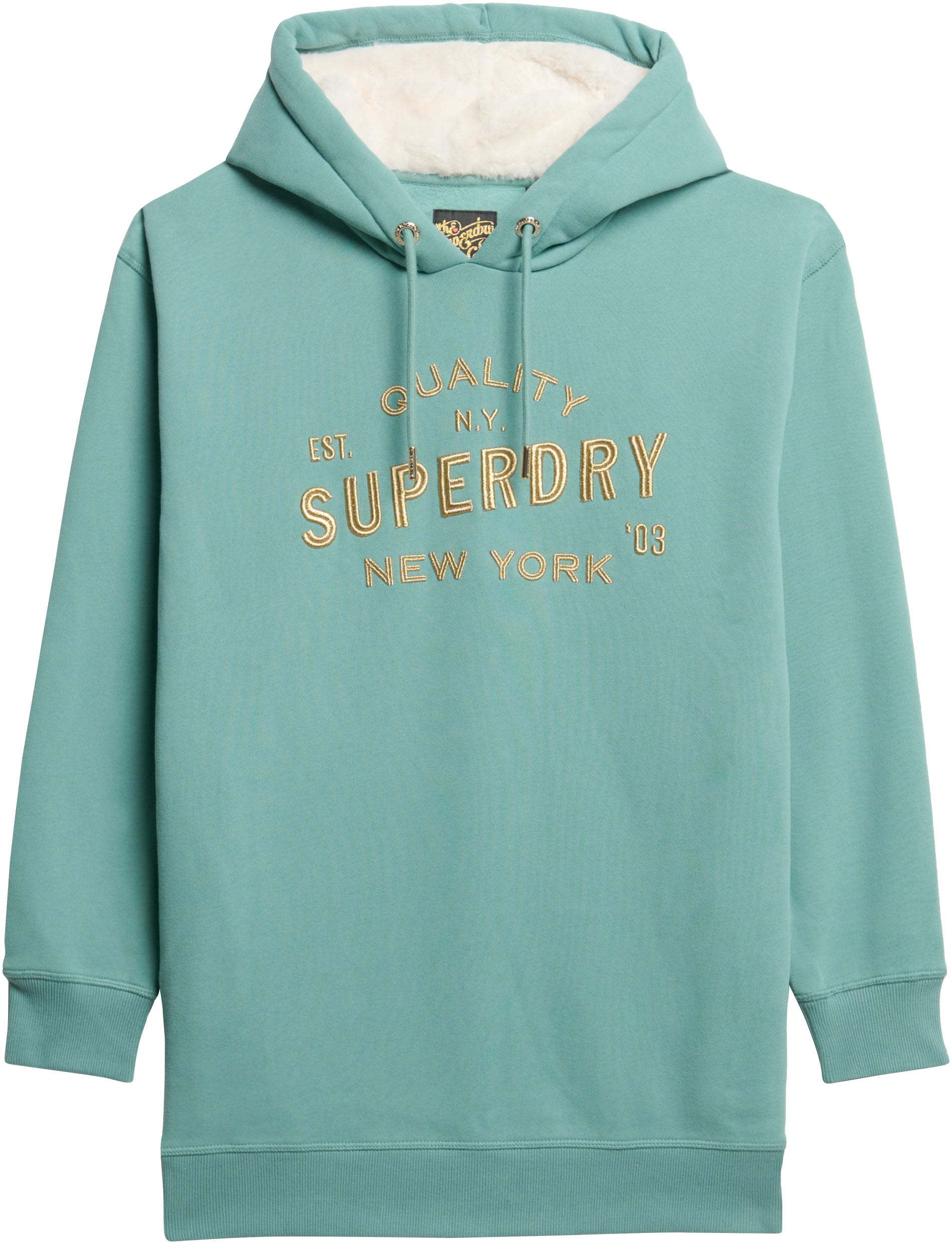 Superdry Jerseykleid »LUXE METALLIC LOGO HOOD DRESS«, Sommerkleid