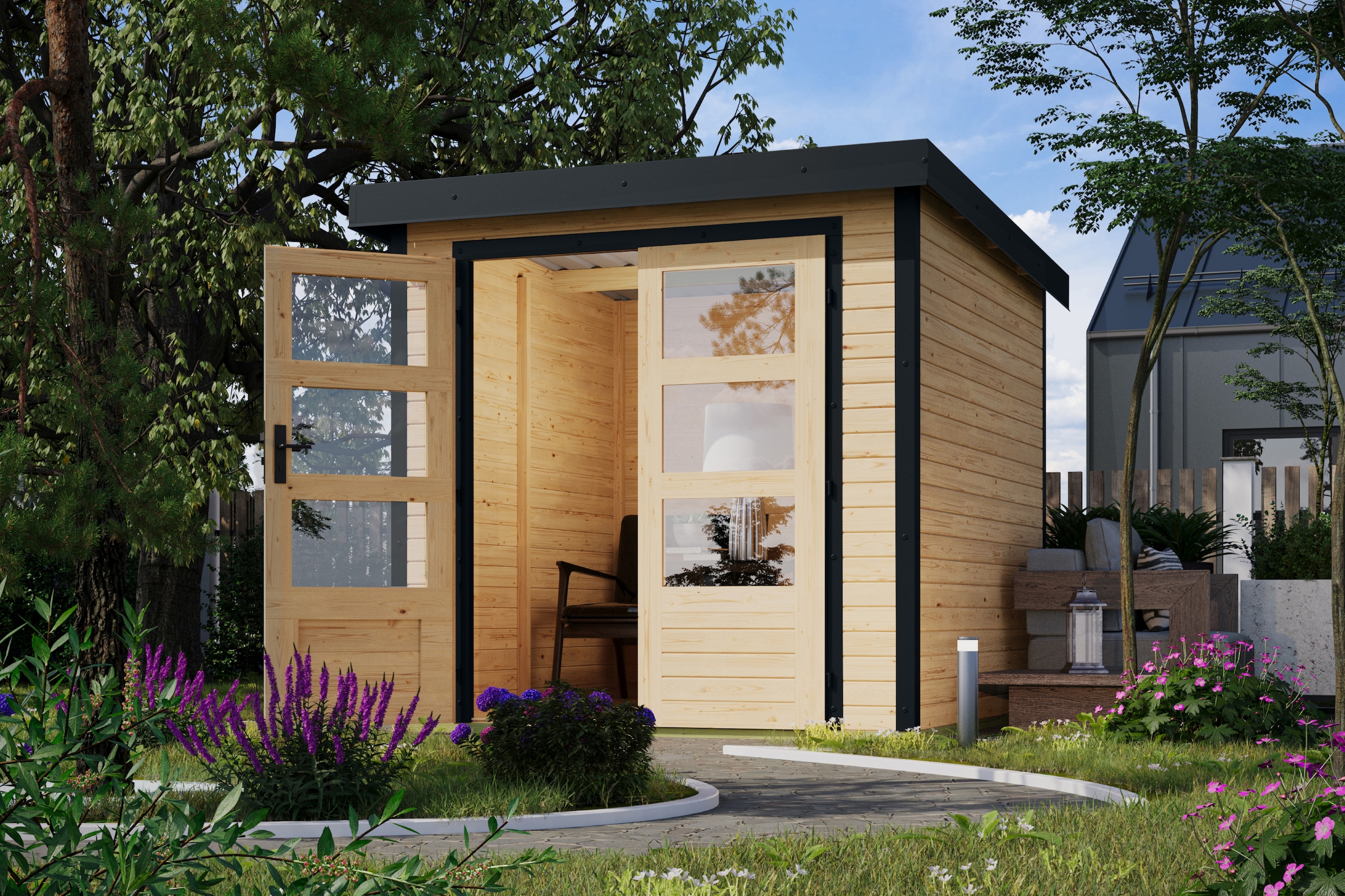 Karibu Gartenhaus »Jupiterino 2, in verschiedenen Farben«