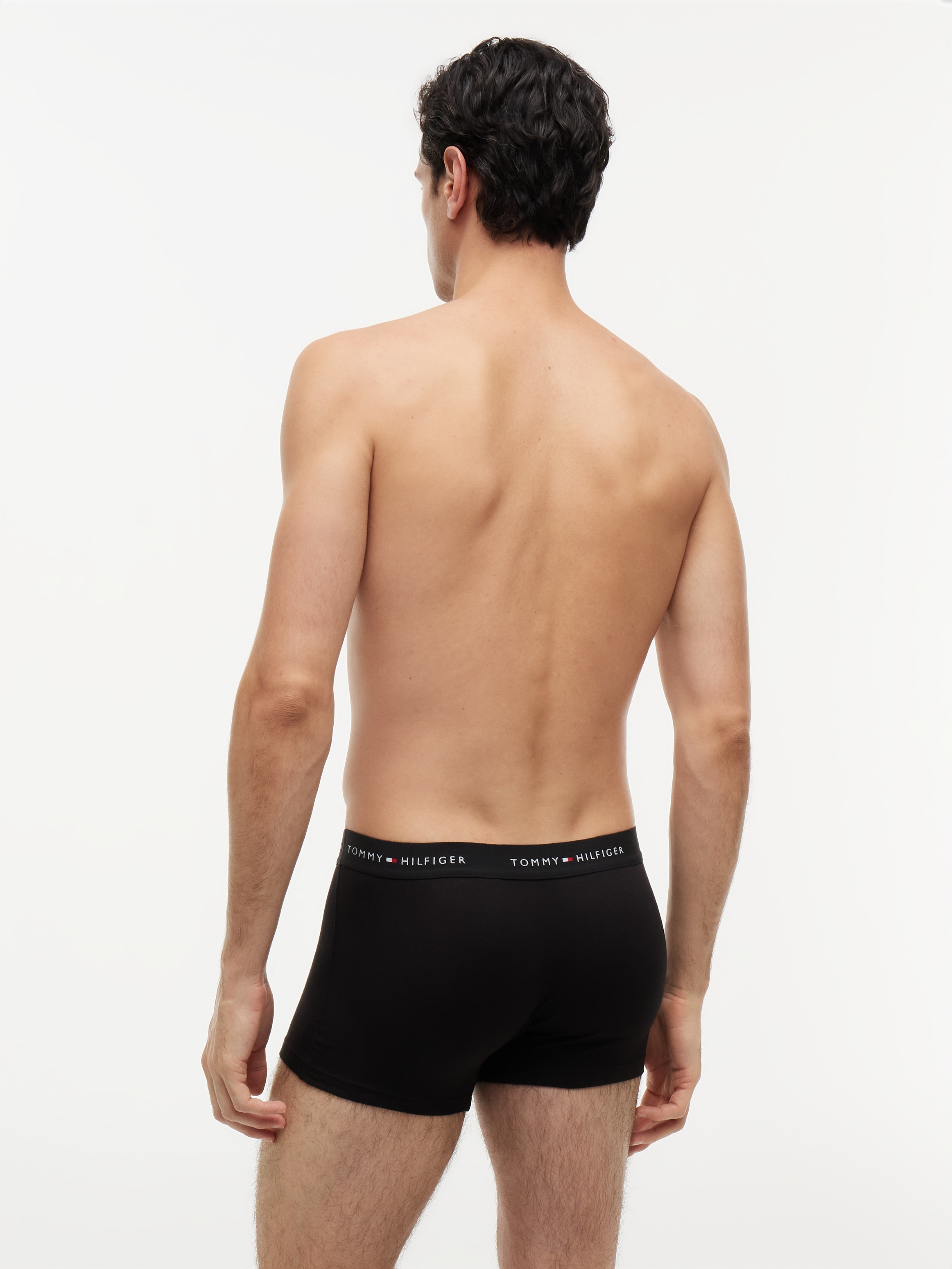 Tommy Hilfiger Underwear Trunk »TRUNK 3 PACK« 3 Stk. mit kontrastfarbenem Logobund
