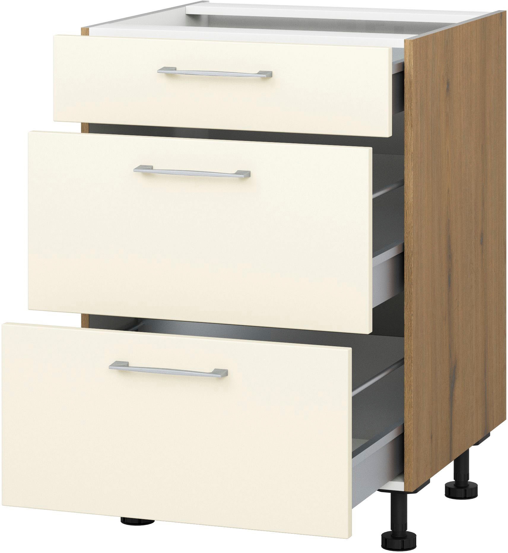 KOCHSTATION Auszugsunterschrank "KS-Trea U2AS60", mit drei Auszügen, Breite günstig online kaufen