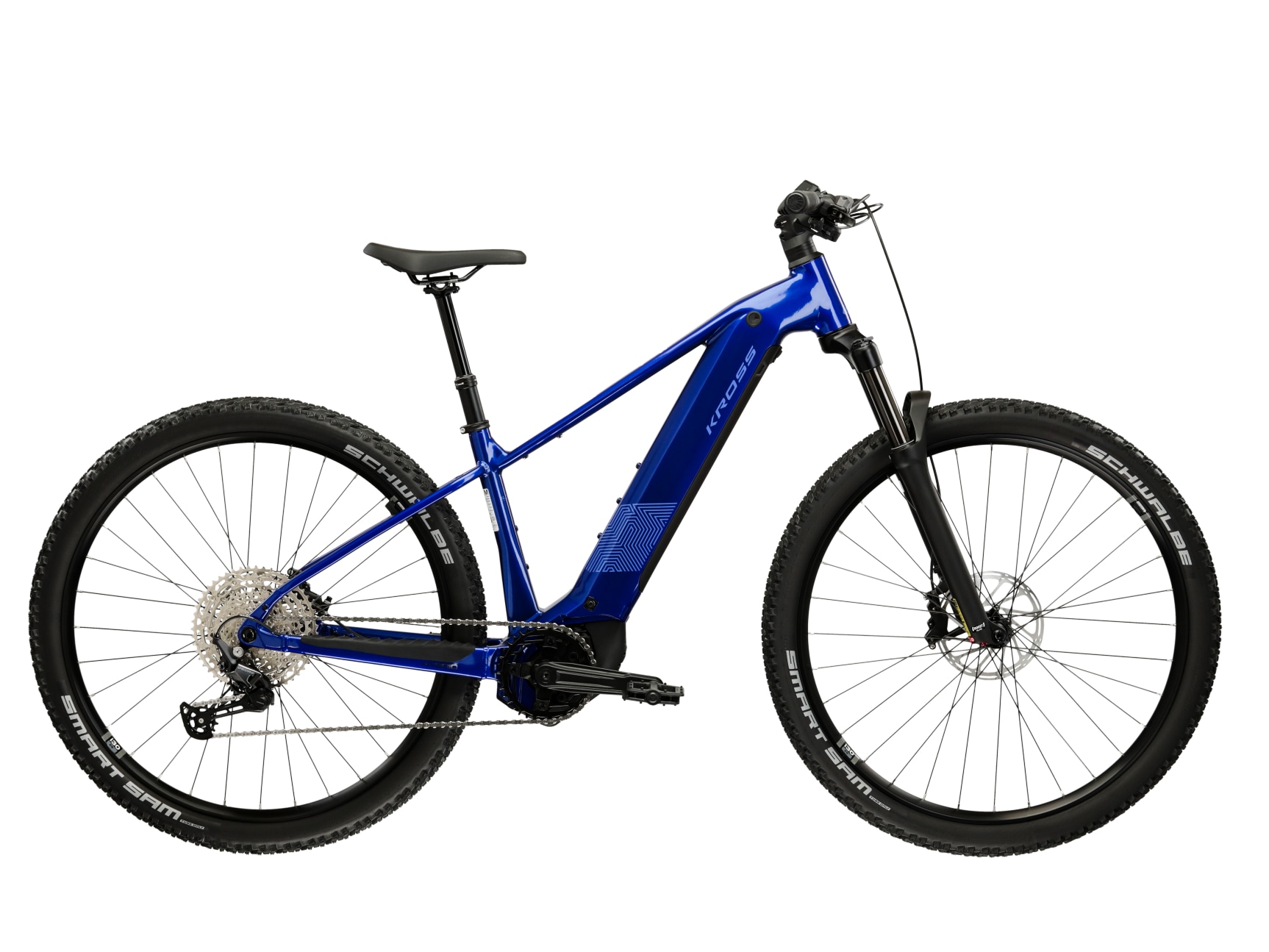 Kross »Influx Hybrid 4.0 21,3Ah / 800 Wh 29 Zoll blau 12 Gänge 2026« 12 Gang Shimano DEORE M6100 Schaltwerk Kettenschaltung Mittelmotor 250 W