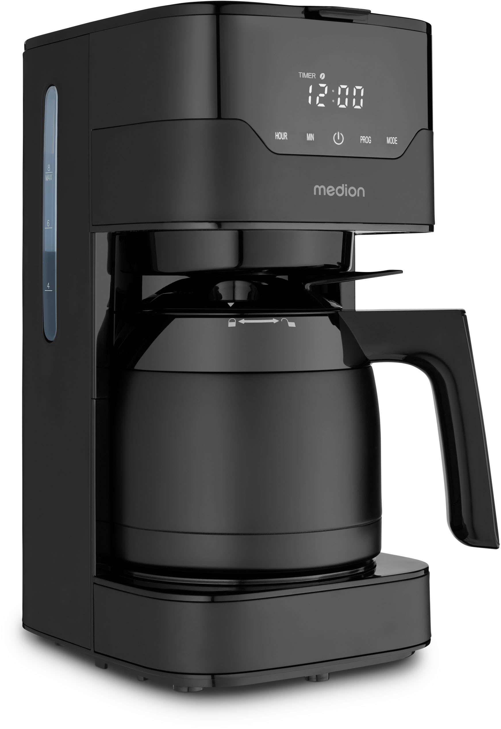 Medion® Filterkaffeemaschine »MD 18458, Aromawahlschalter mit 3 Stufen, 1,2 günstig online kaufen