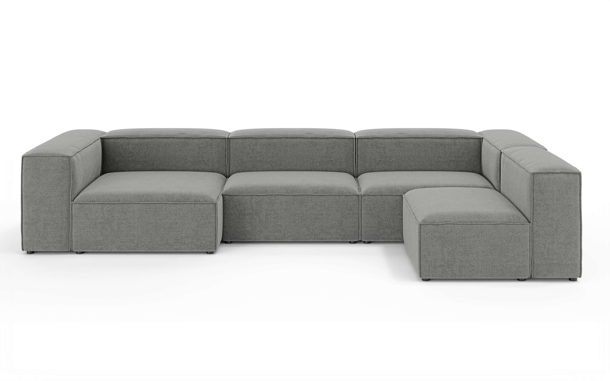 INOSIGN Wohnlandschaft »HAILY U-Form mit Ottomane links/rechts, Maße B/T/H: 360/200/72 cm«, als Modul oder separat verwendbar, für individuelle Zusammenstellung