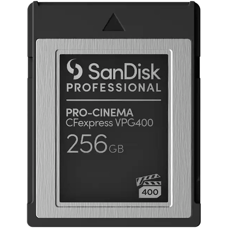 SANDISK Speicherkarte »PRO-CINEMA CFexpress VPG400 Typ B 256GB« (256 GB 1.400 MB/s Lesegeschwindigkeit) schwarz/grau Erfassen Sie jedes Bild mit...