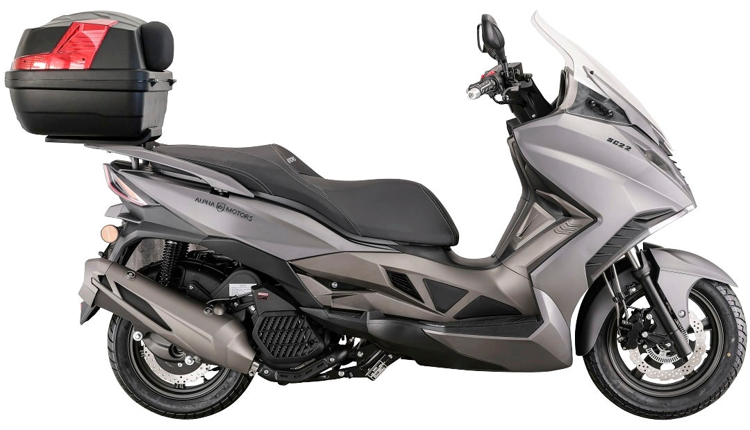 Alpha Motors Motorroller »Sport Cruiser 22«, 125 cm³, 95 km/h, Euro 5, 11 PS, (Set, mit Topcase), mit Lenkerschloss