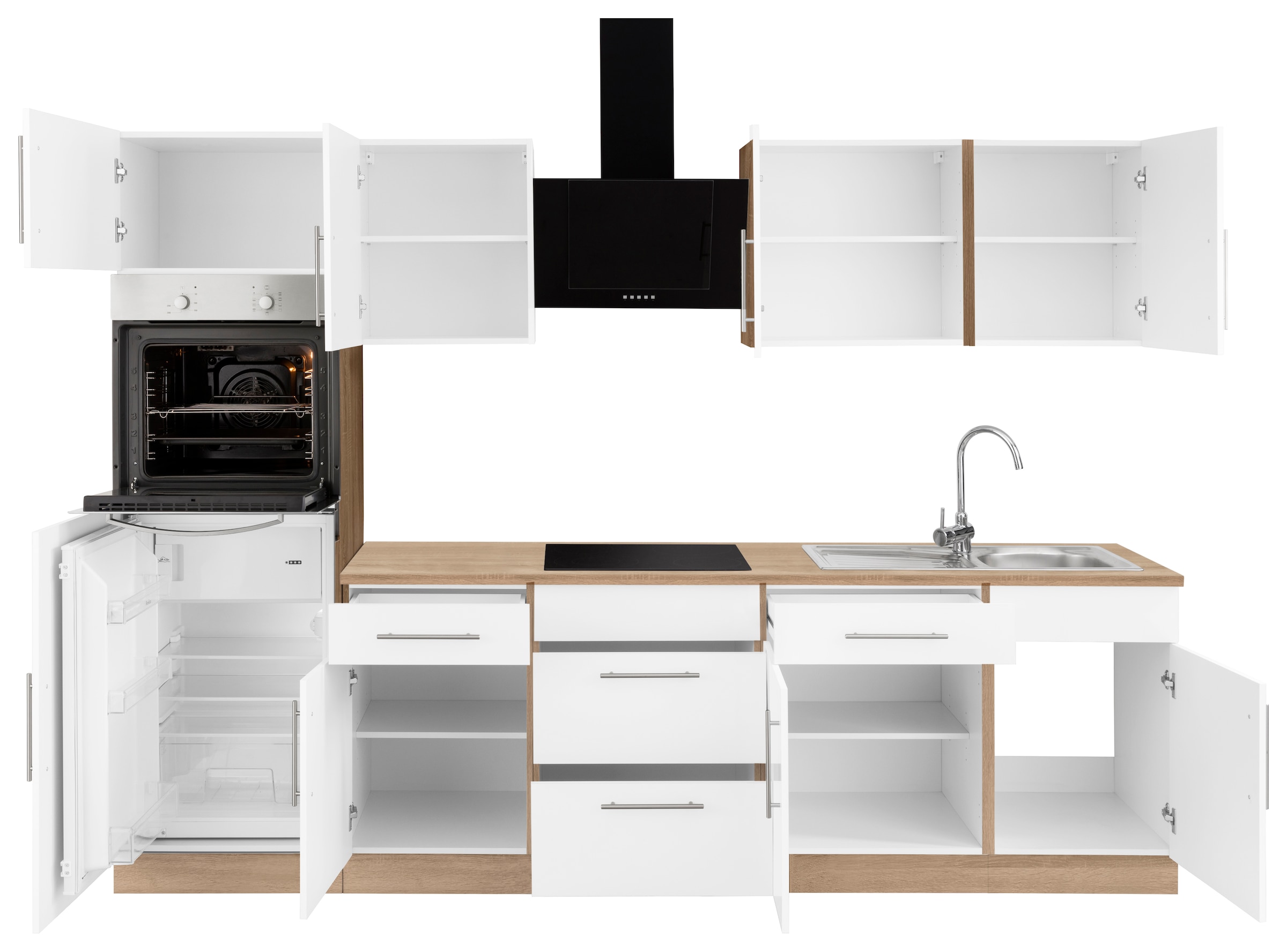 wiho Küchen Küchenzeile »Cali«, cm mit Breite Rechnung E-Geräten, auf kaufen 280