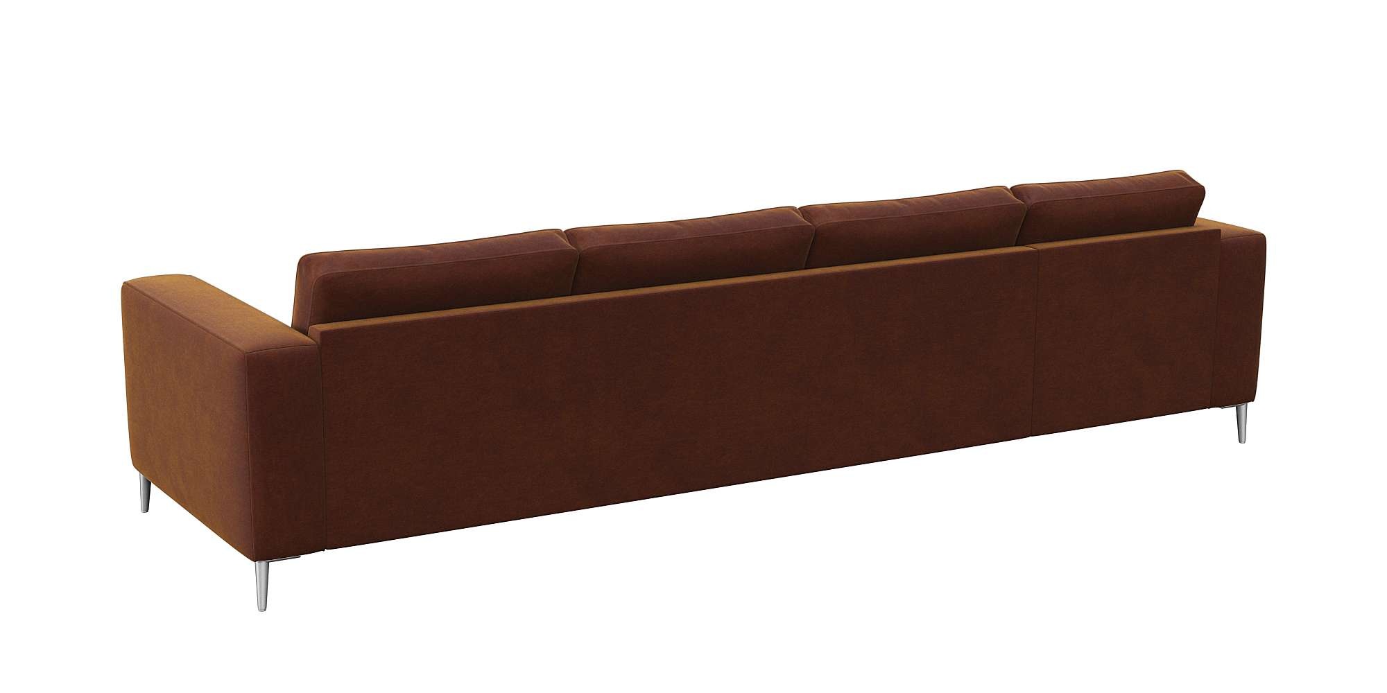 FLEXLUX Ecksofa »Fiore, super Sitzkomfort durch Kaltschaum im Sitz, L-Form«, breite Armlehnen, Füße Alu