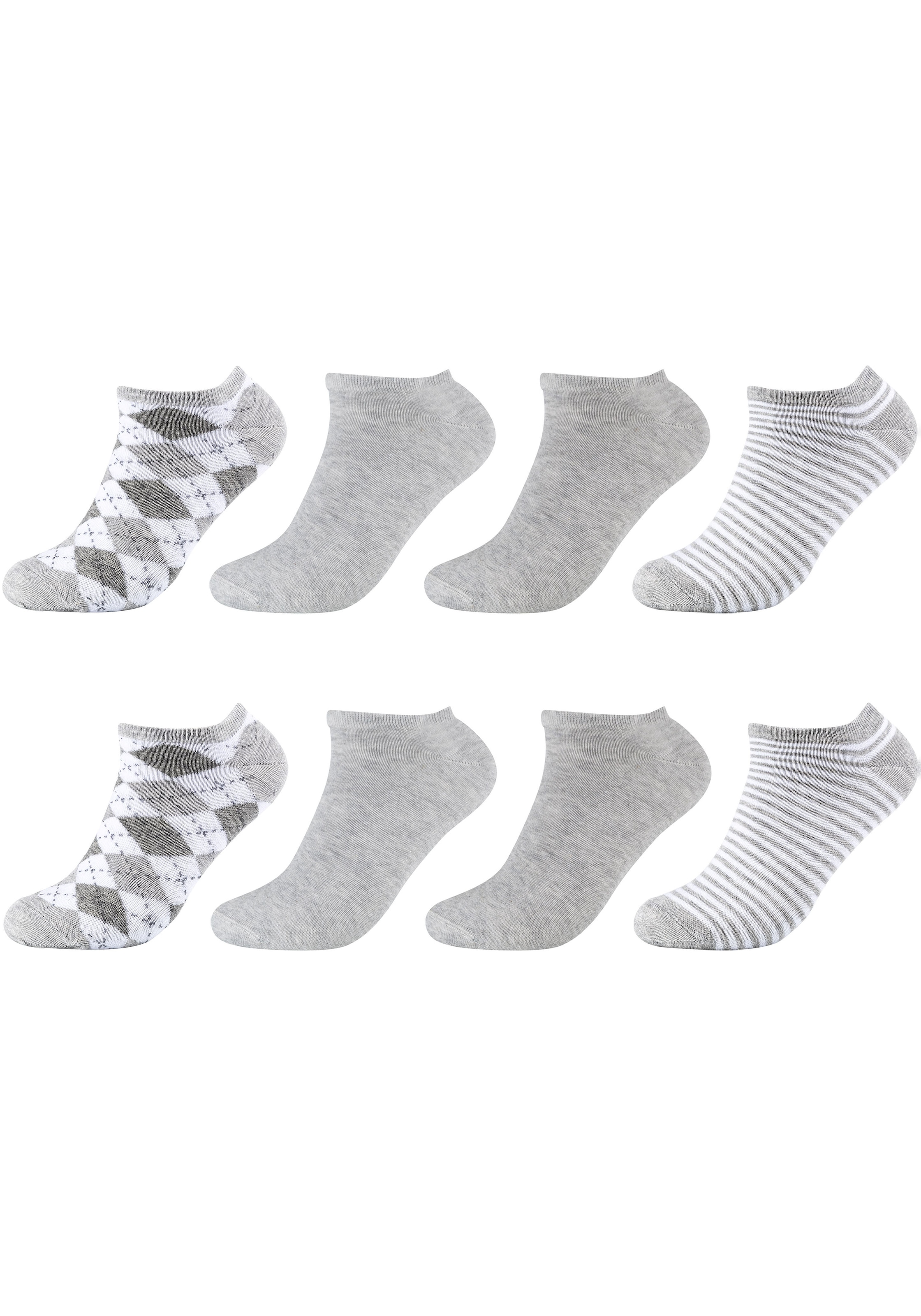 Kurzsocken, (4er Pack), mit verschiedenen Designs