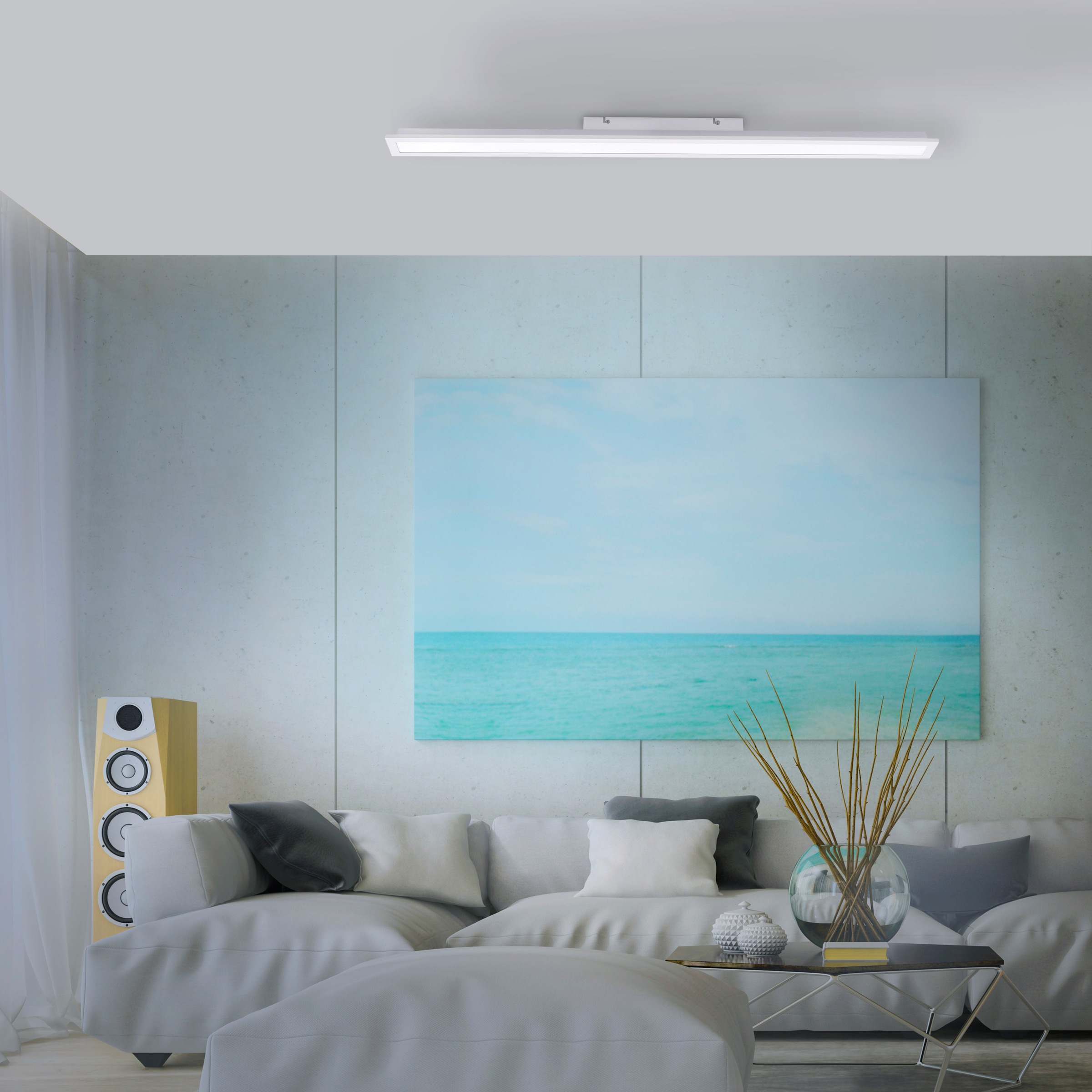 JUST LIGHT Deckenleuchte »FLEET«, 1 flammig, Leuchtmittel LED-Board | LED fest integriert, LED, Bewegungsmelder