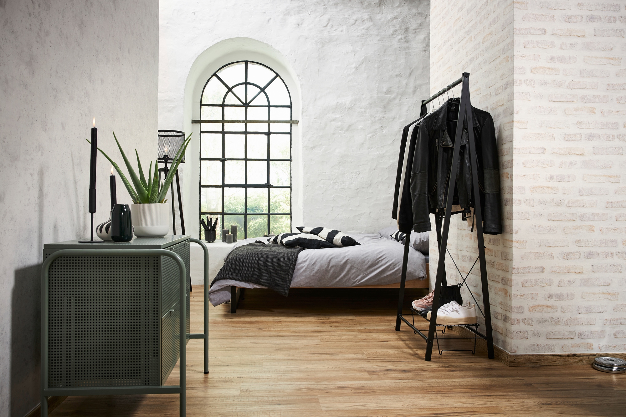 living walls Vliestapete »New Walls Loft Living in Vintage Backstein Optik«, gemustert-Motiv-abstrakt, Tapete Stein Tapeten Wohnzimmer Schlafzimmer Küche modern Design Optik