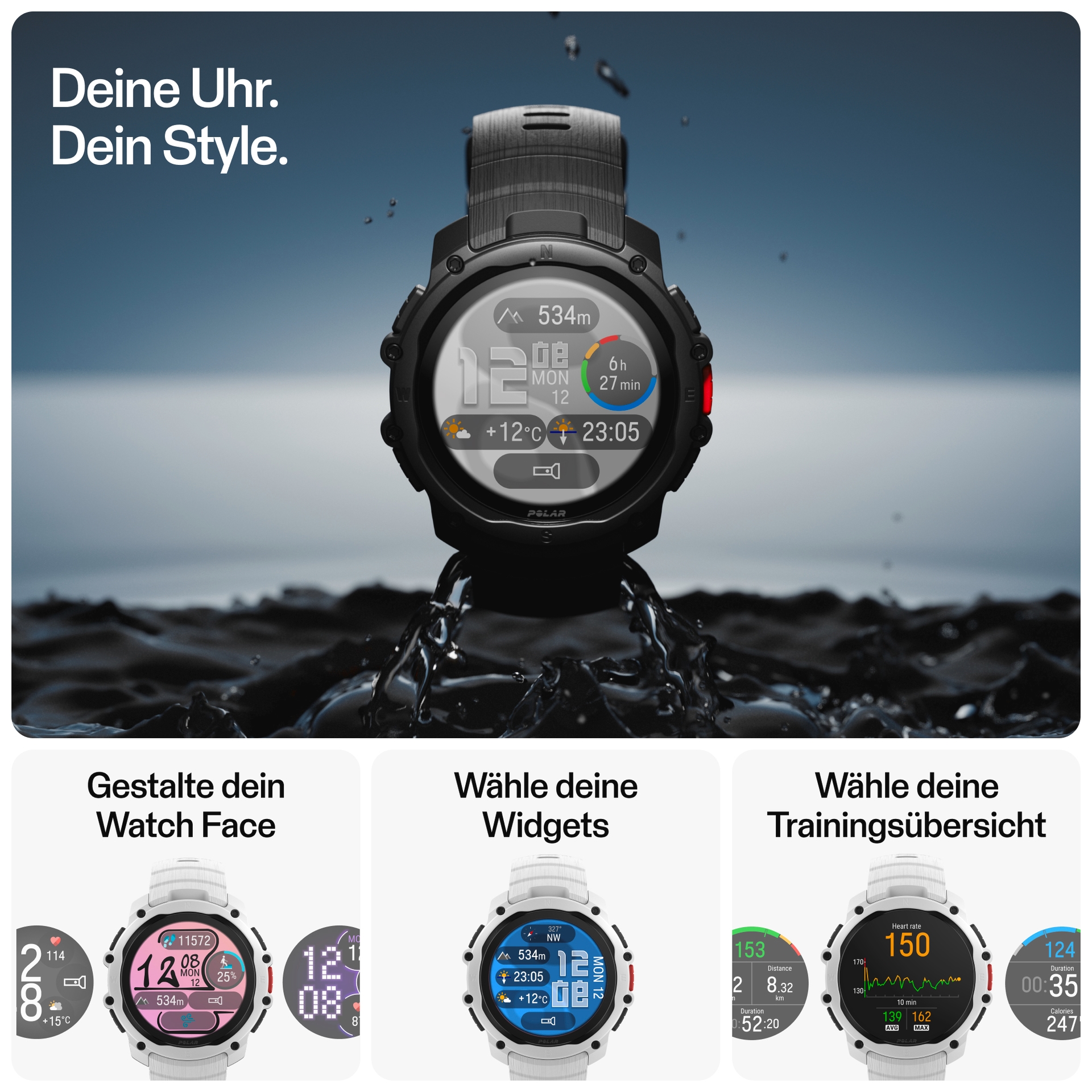 Polar Smartwatch »Street X«(/ 1,28 ″)