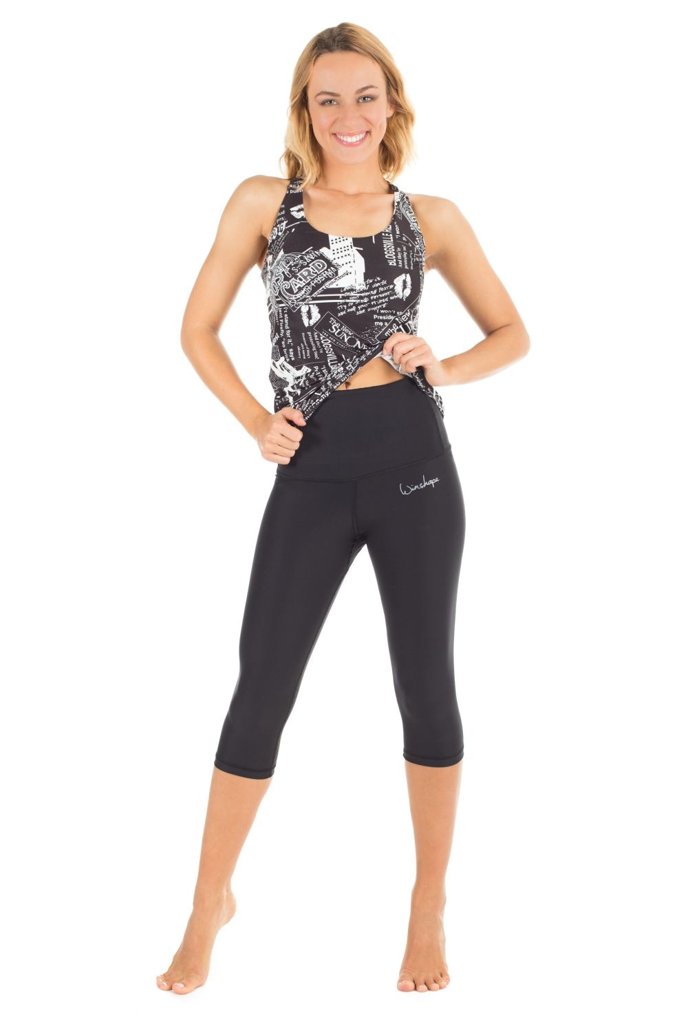 Winshape Leggings »Functional Power Shape 3/4-Tights HWL202«  High Waist mit Bauch-Weg-Effekt