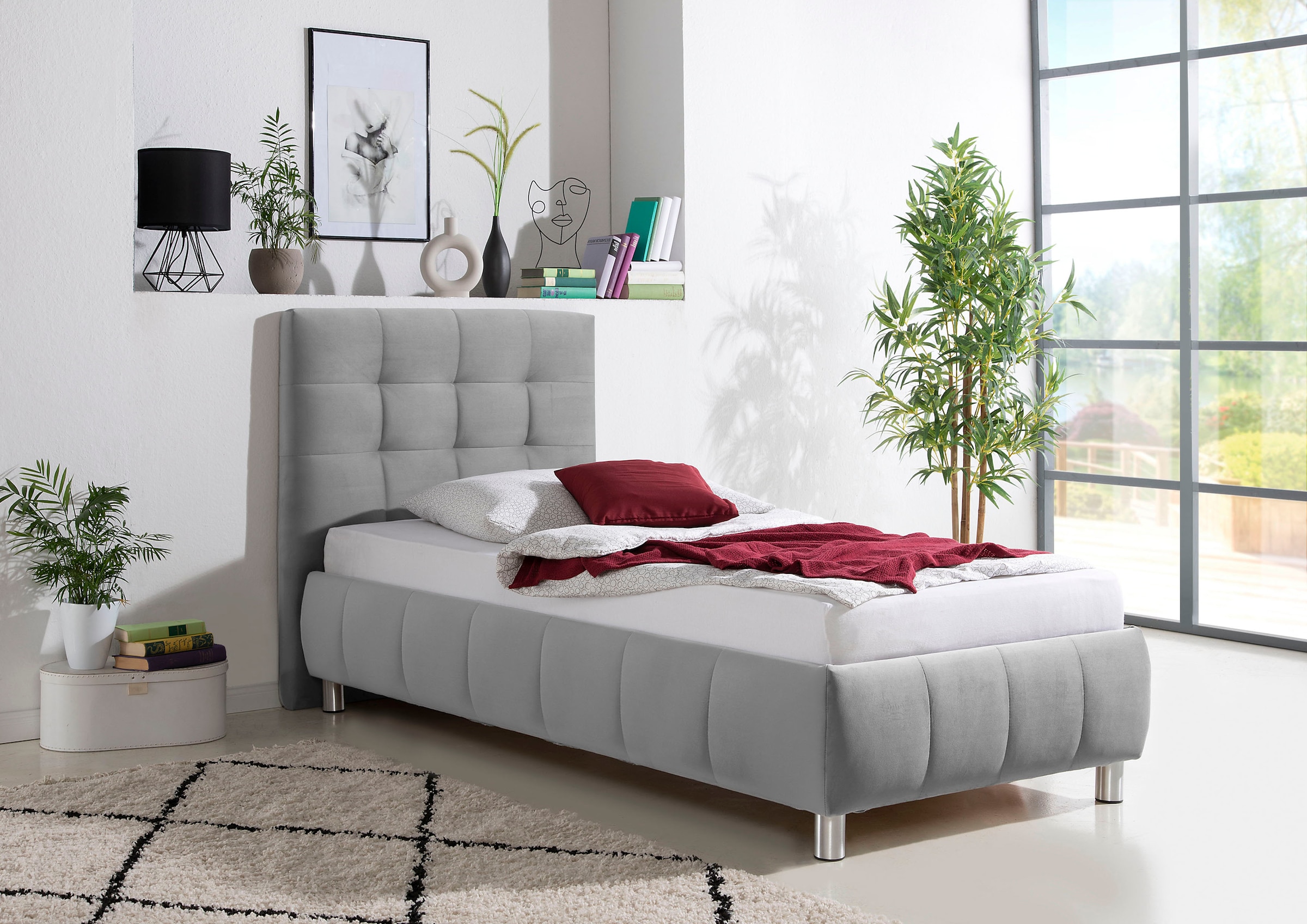 Maintal Polsterbett »Lalley« inkl. Bettkasten in H2,H3,H4 und 3 Matratzen Ausführungen erhältlich