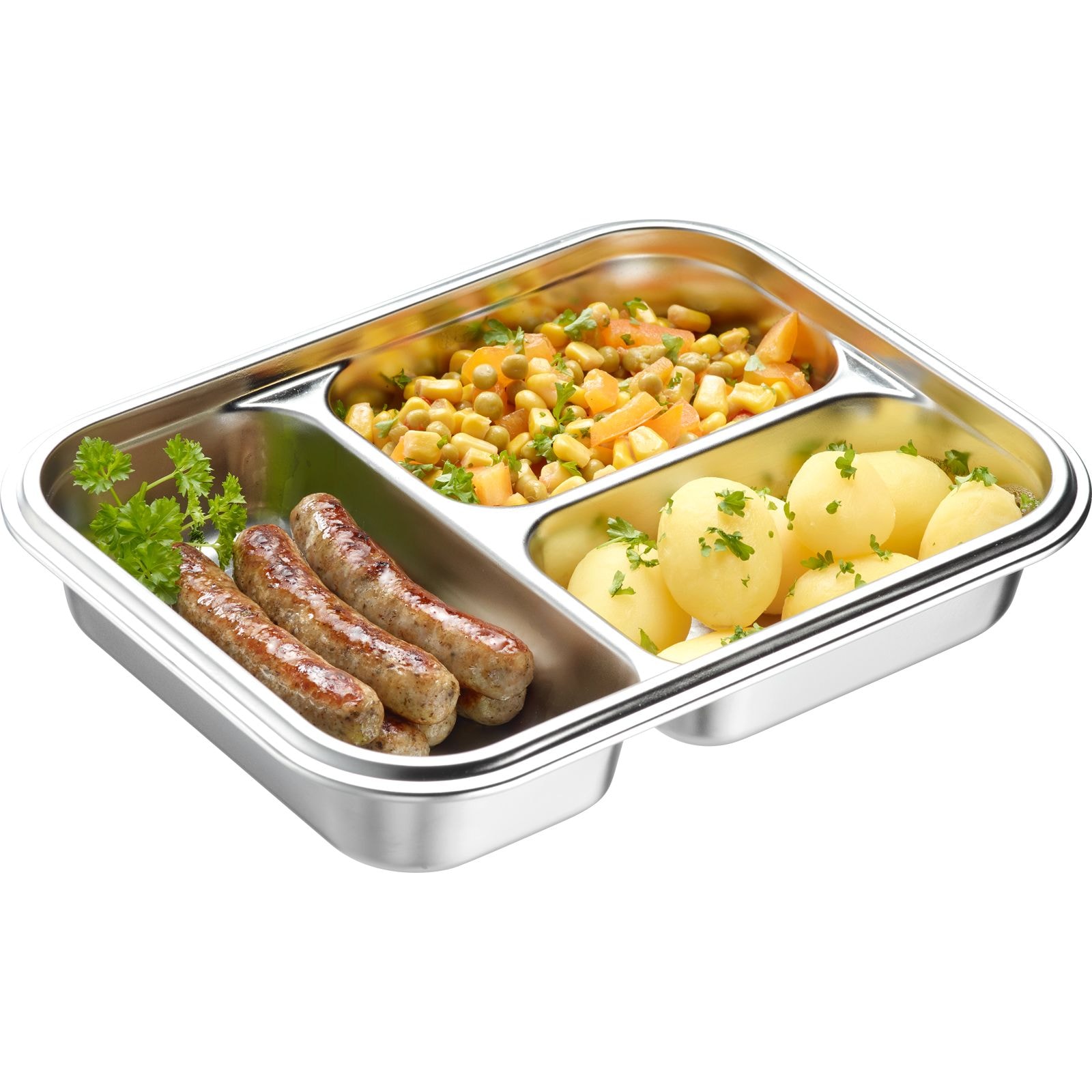 WESTMARK Lunchbox »Edelstahl Lunch Box/ Frischhaltedose, geteilt, 280 + 280 + 4« Made in Germany, 5 Jahre Garantie