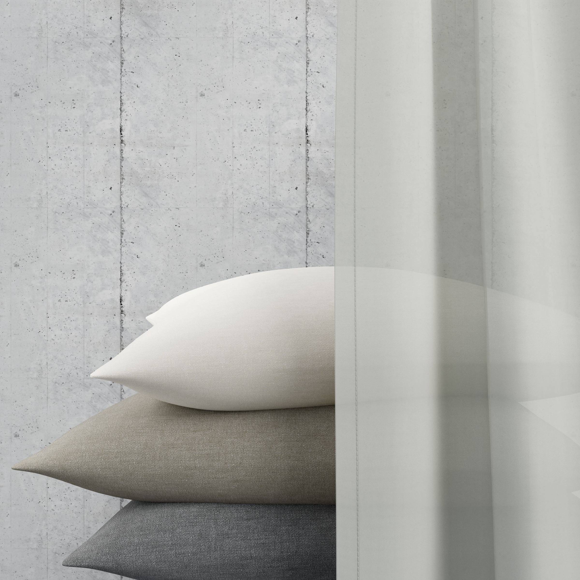Neutex for you! Vorhang nach Maß »EVA«, (1 St.), Uni-Voile mit elegantem Glanz