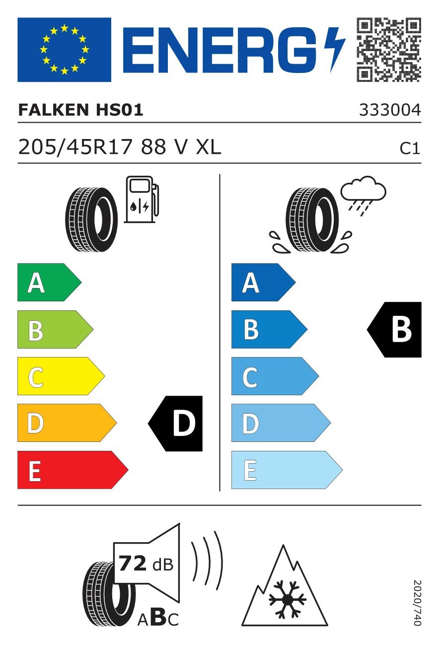 Falken R17 XL online St.), (1 205/45 Reifen kaufen MFS«, HS01 88V »EuroWinter Winterreifen