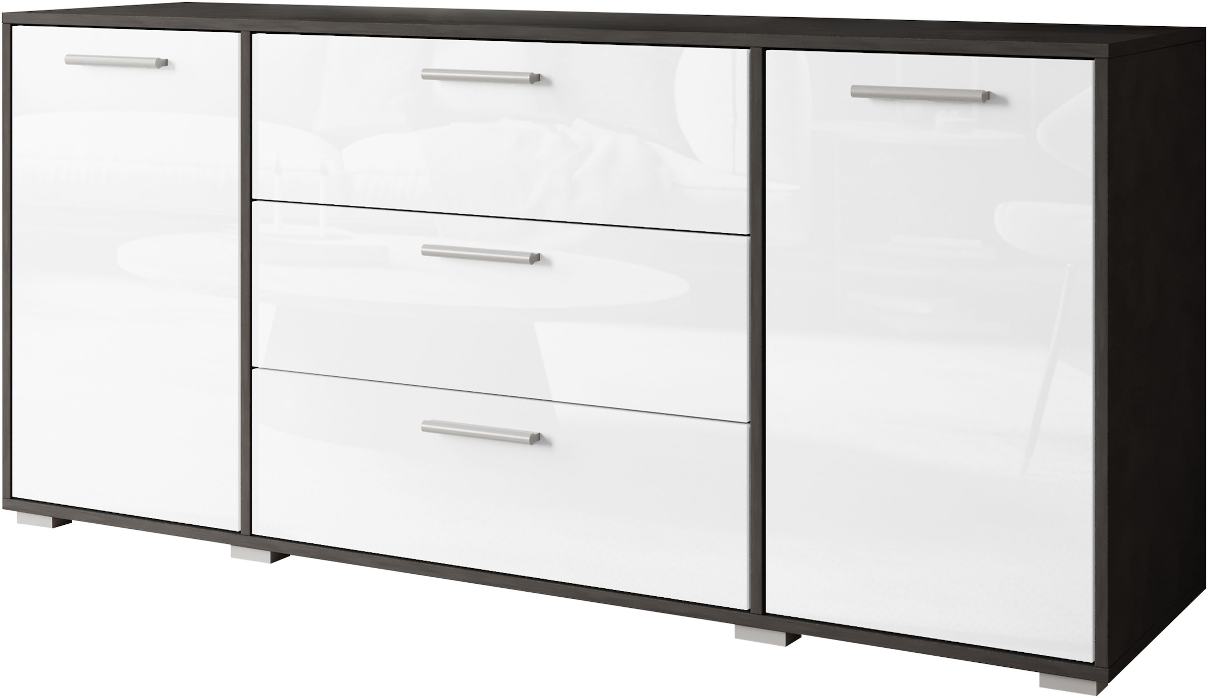 INOSIGN Sideboard »BOGOTA«, moderne Kommode, Schubladenschrank mit verstellbaren Einlegeböden