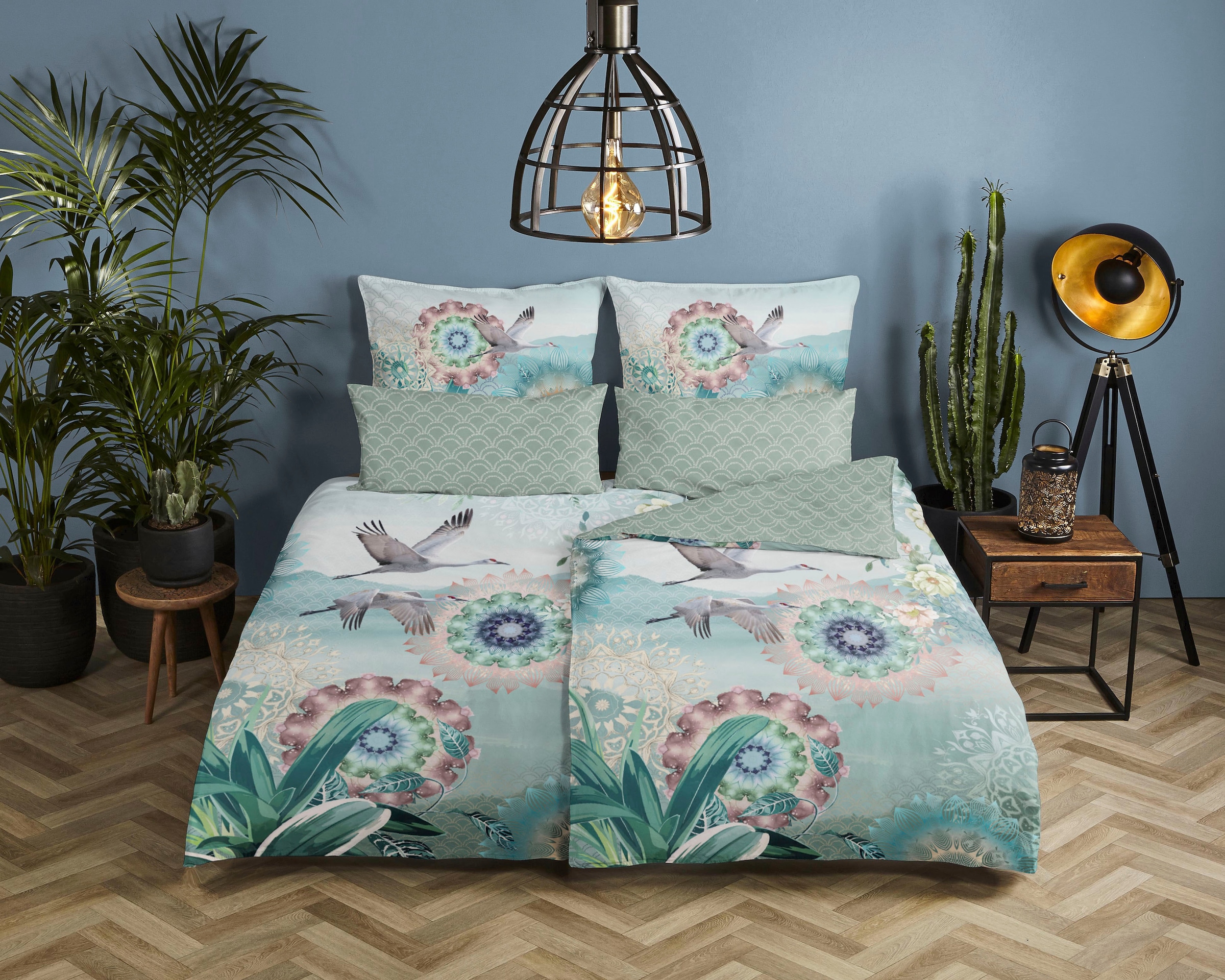 hip Wendebettwäsche »Kimora« 2 Stk. tlg. Mako-Satin, 135x200, Reißverschlus günstig online kaufen